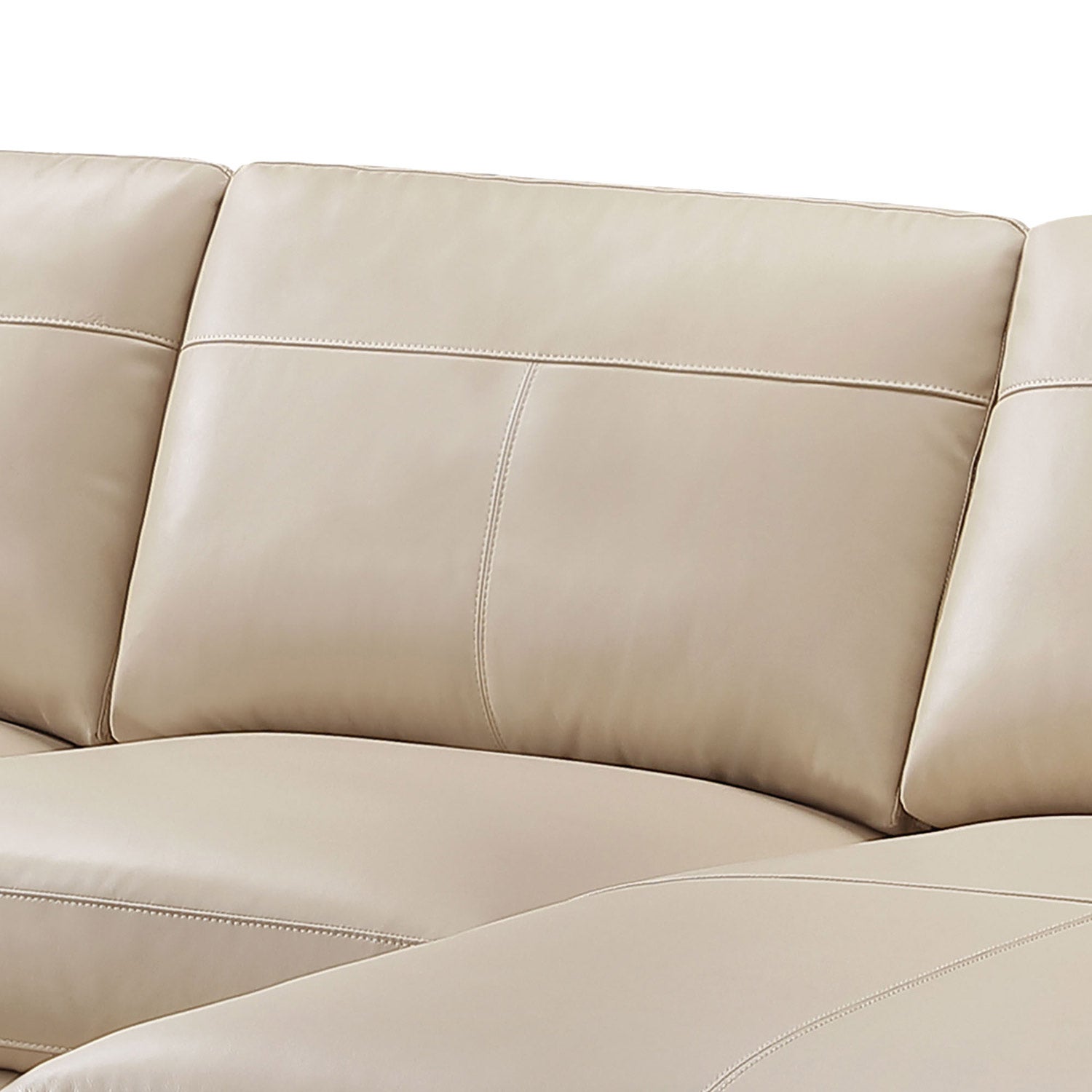 Pauline Leather Chaise Sectional