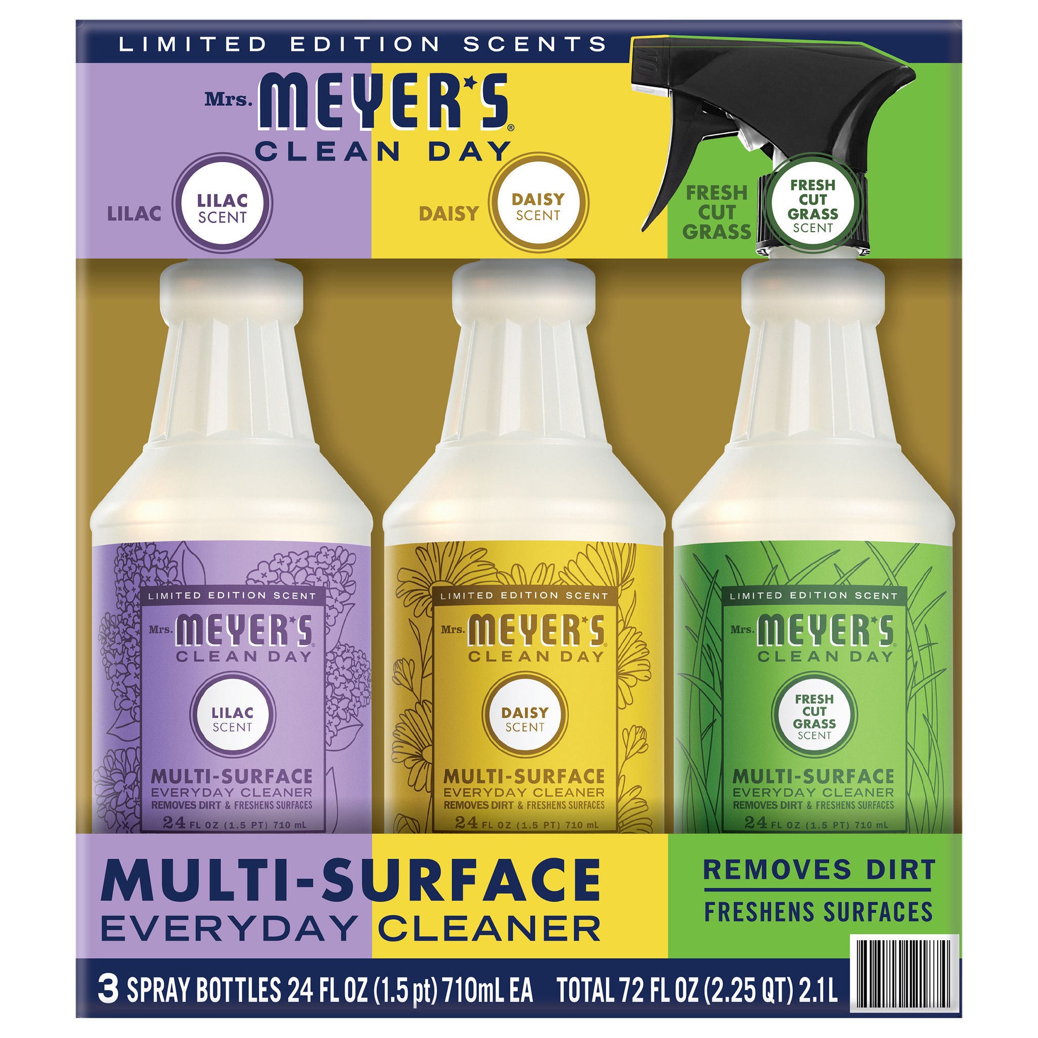 Mrs. Meyers Multi-Surface Variety Pack, 24 fl oz, 3-count