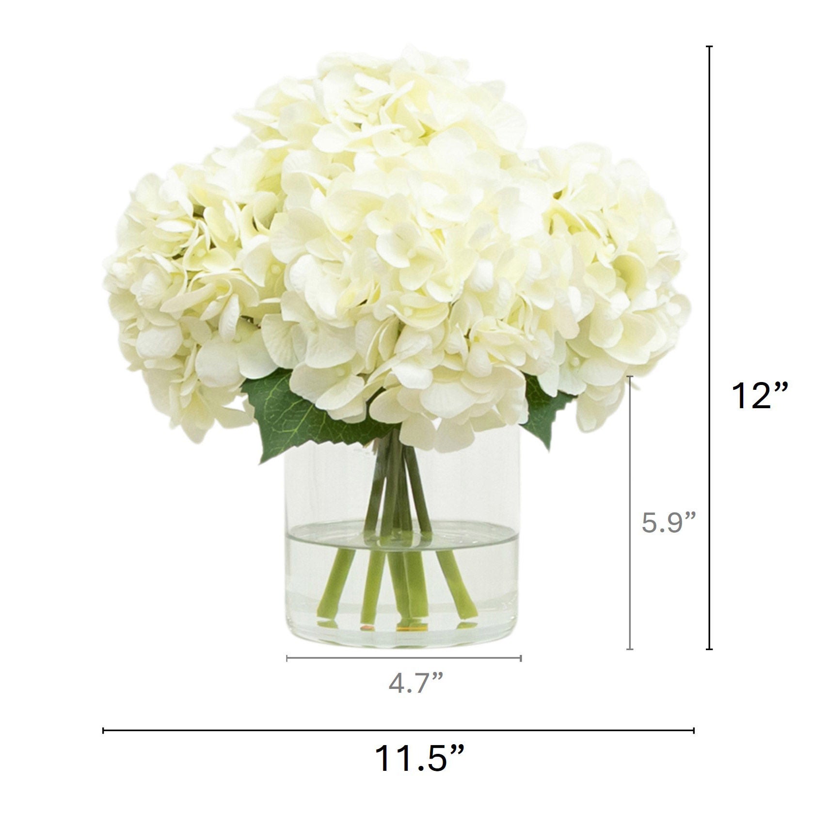 Faux 12 " Hydrangea Arrangement
