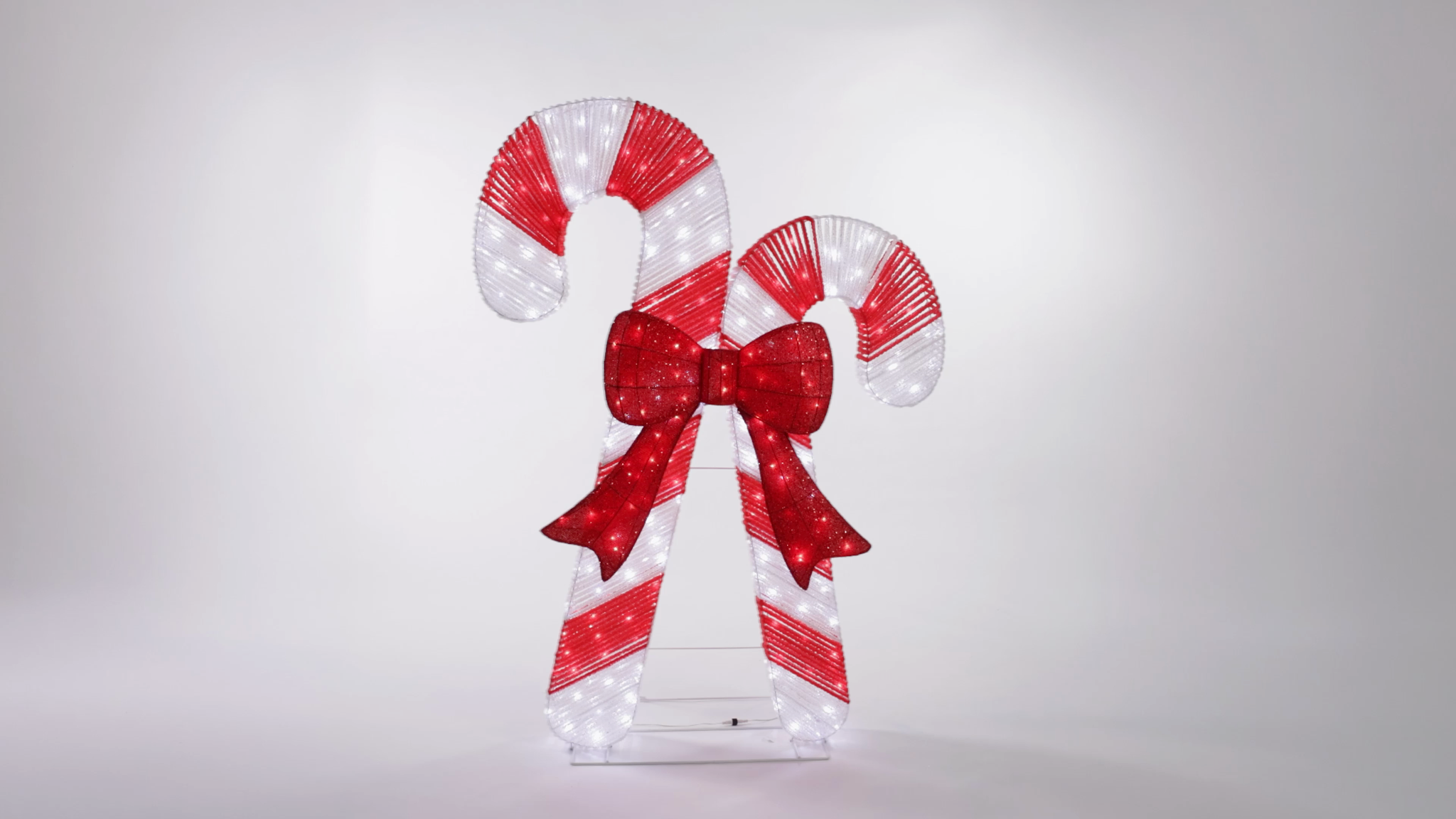 72" Candy Canes with LED Twinkle Lights