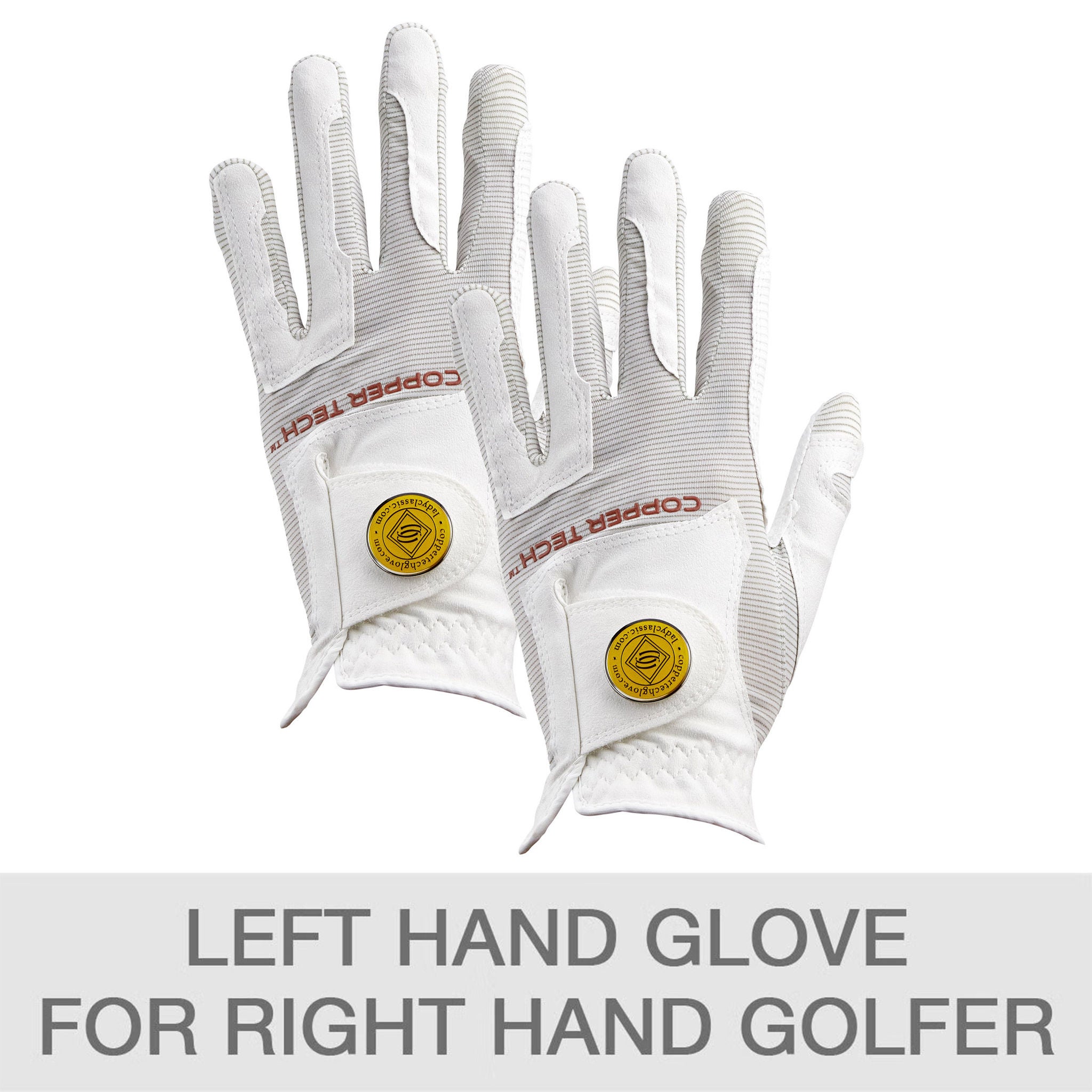 Copper Tech Women's Golf Glove, 2-pack