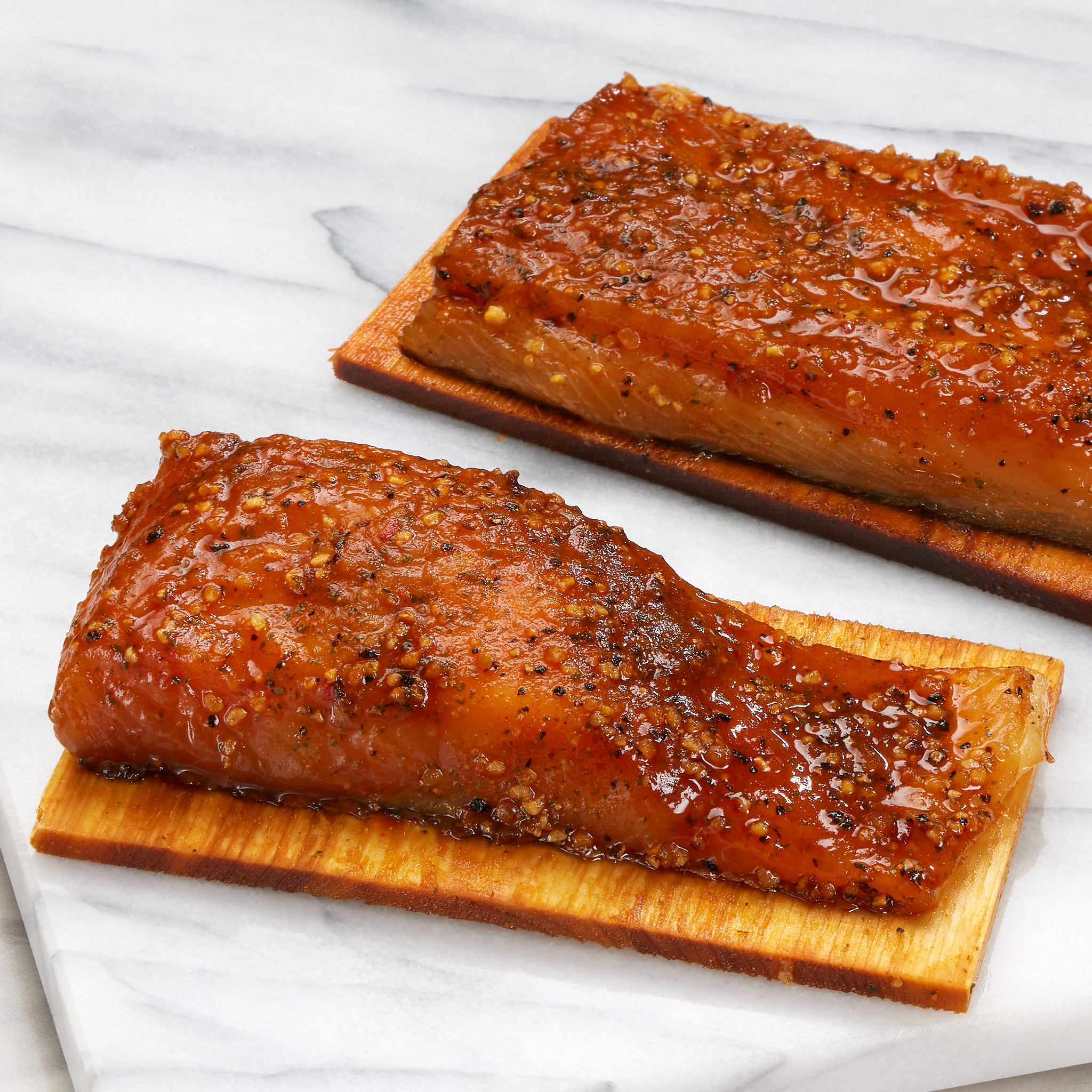 Cedar Planked Salmon Portions, 20 - 6 oz, 7.5 lb Total