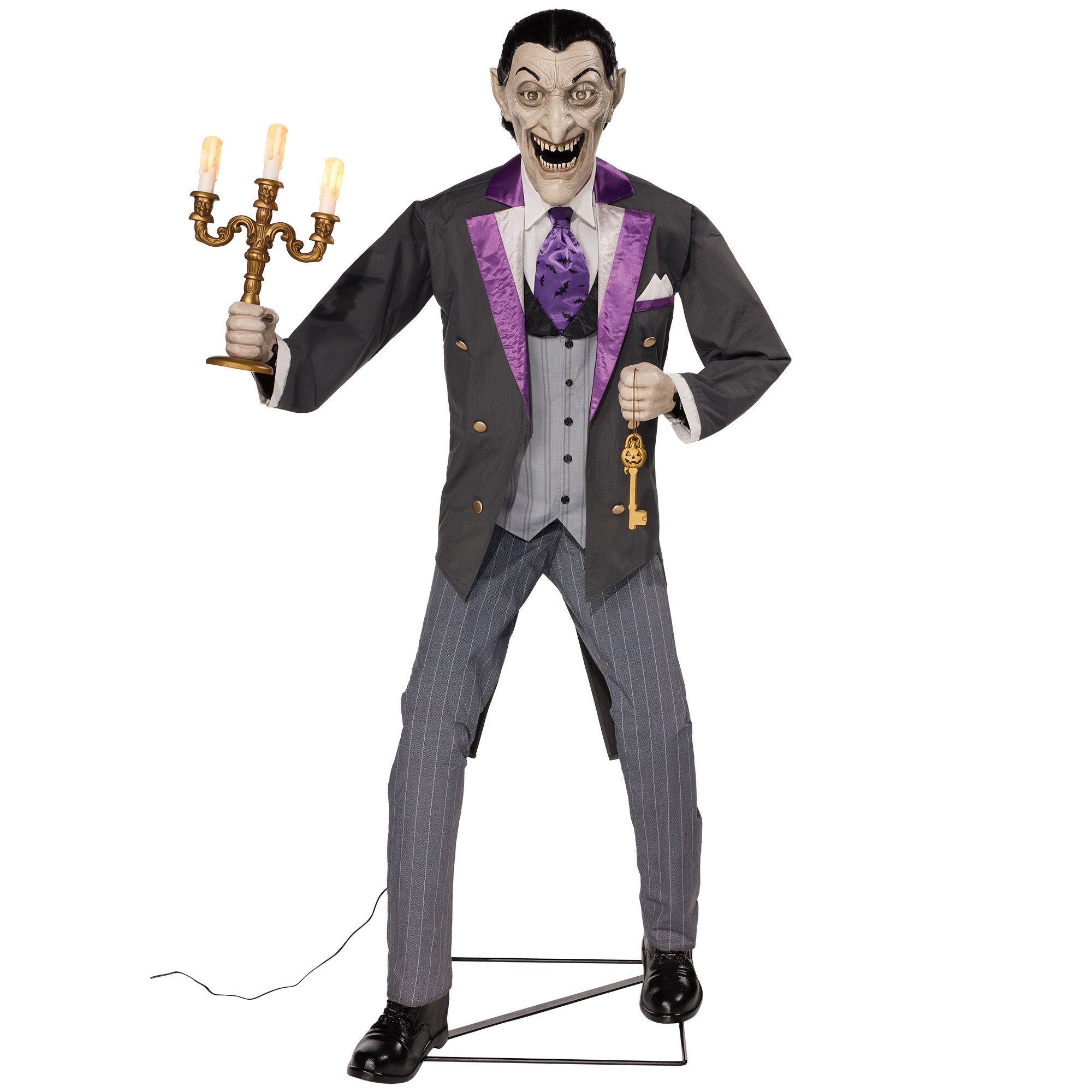 6' Animated Vampire Butler with LED Eyes and Sound