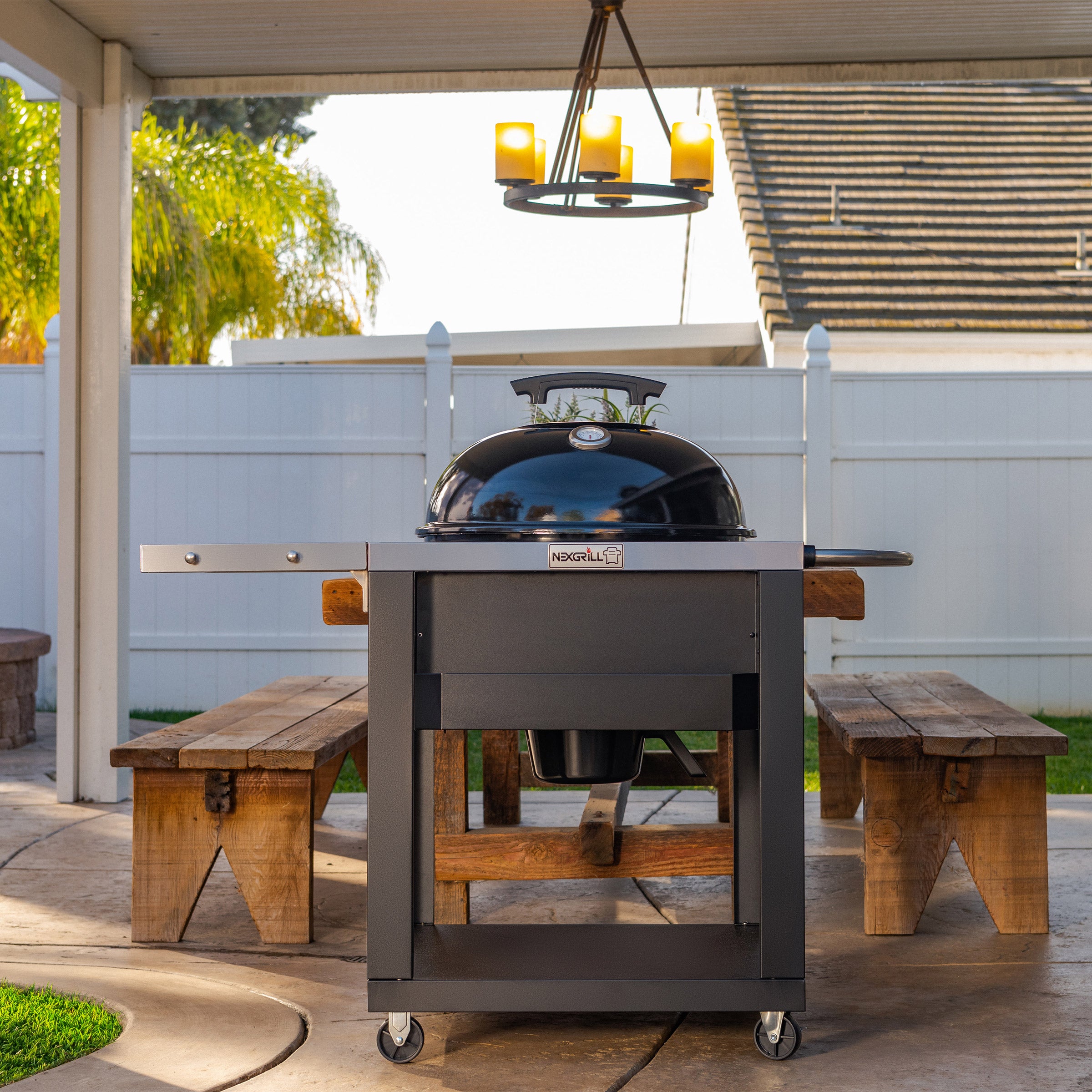 Nexgrill Charcoal Kettle Grill with Cart
