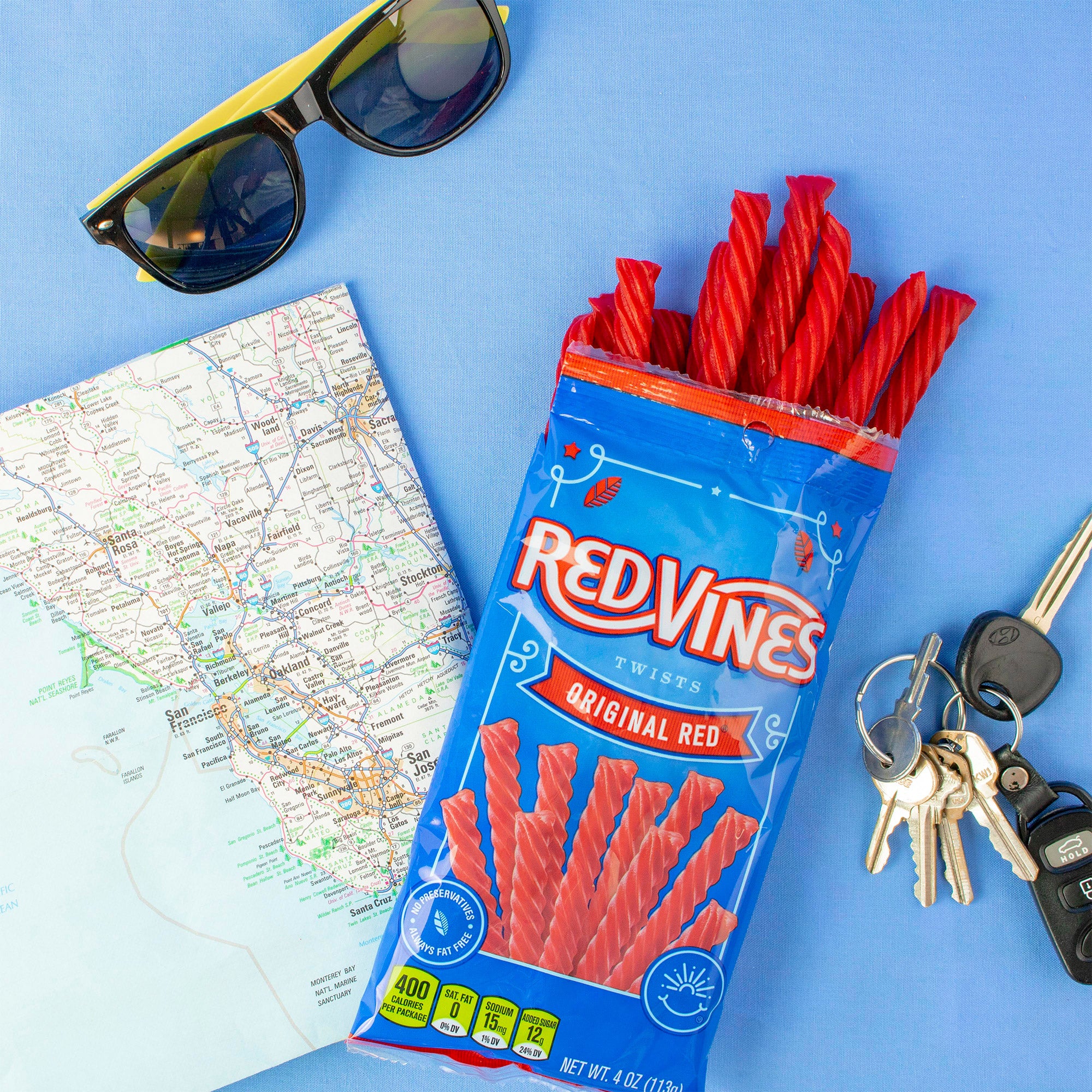Red Vines Twists, Original Red, 4 oz, 15-count