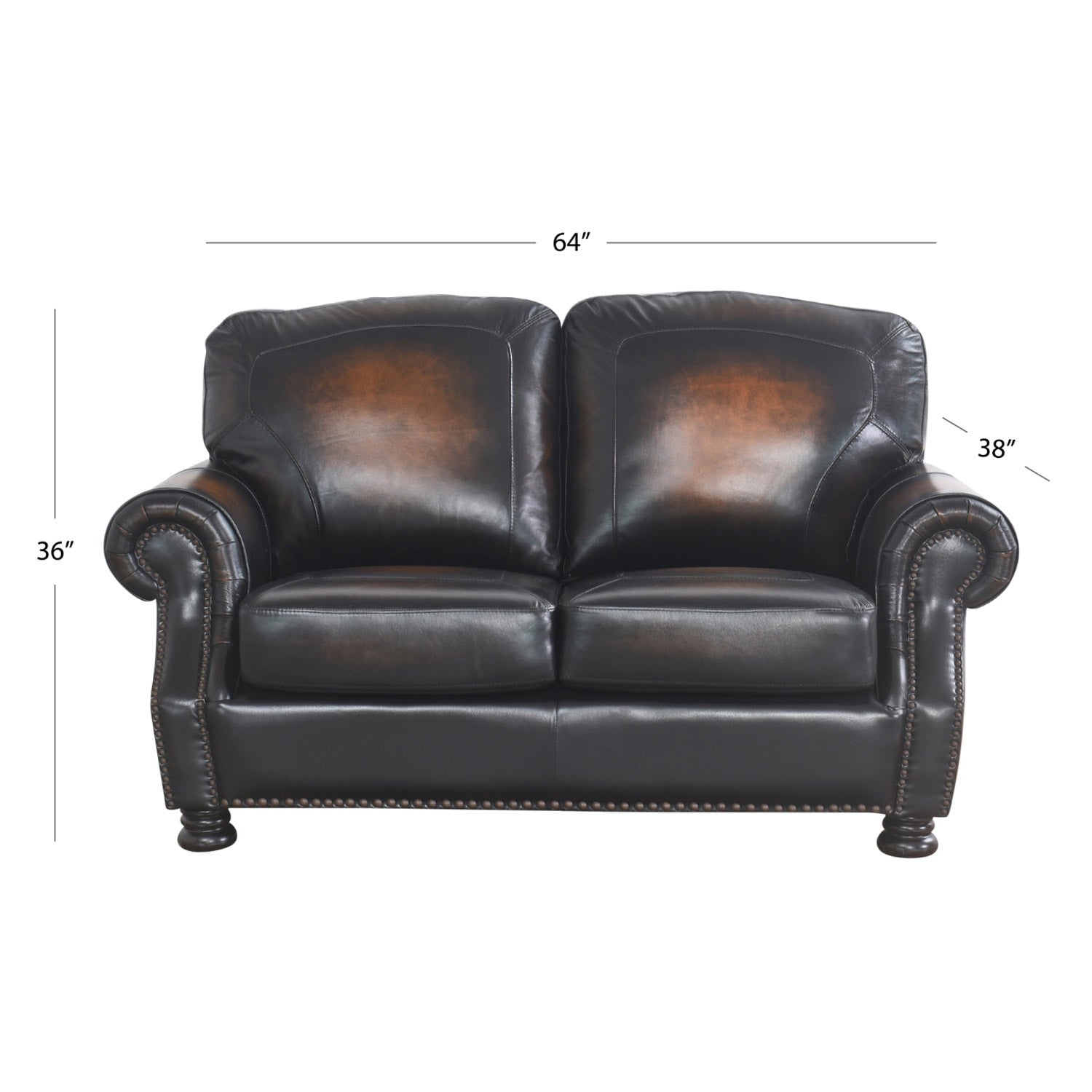 Ellis Leather Loveseat