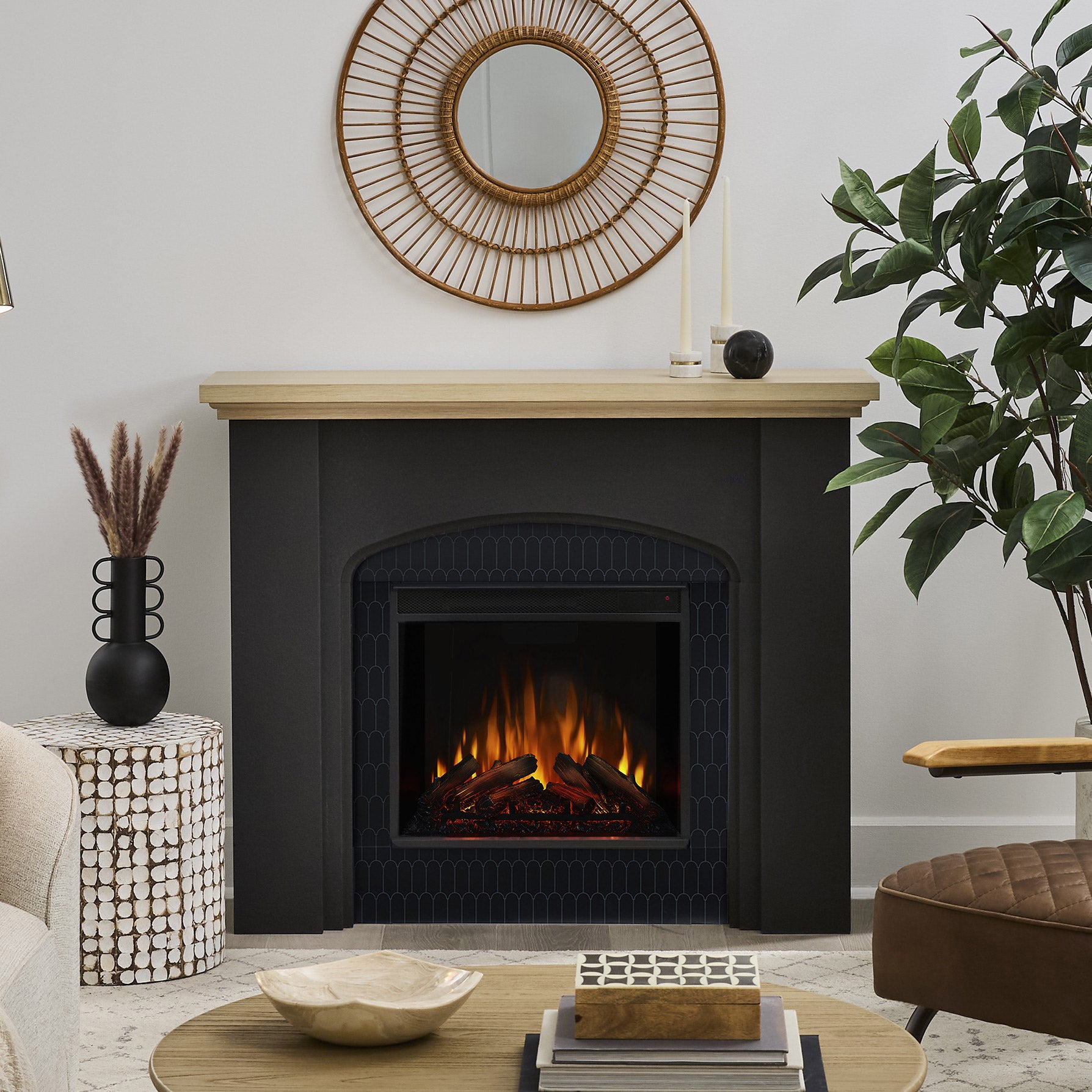 RealFlame Celine 49" Fireplace with Reversible Surround