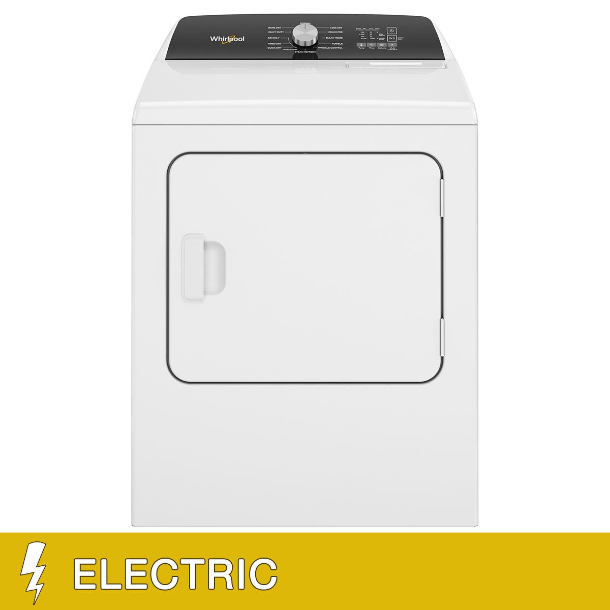 Whirlpool 7.0 cu. ft. Electric Moisture Sensing Dryer with Steam