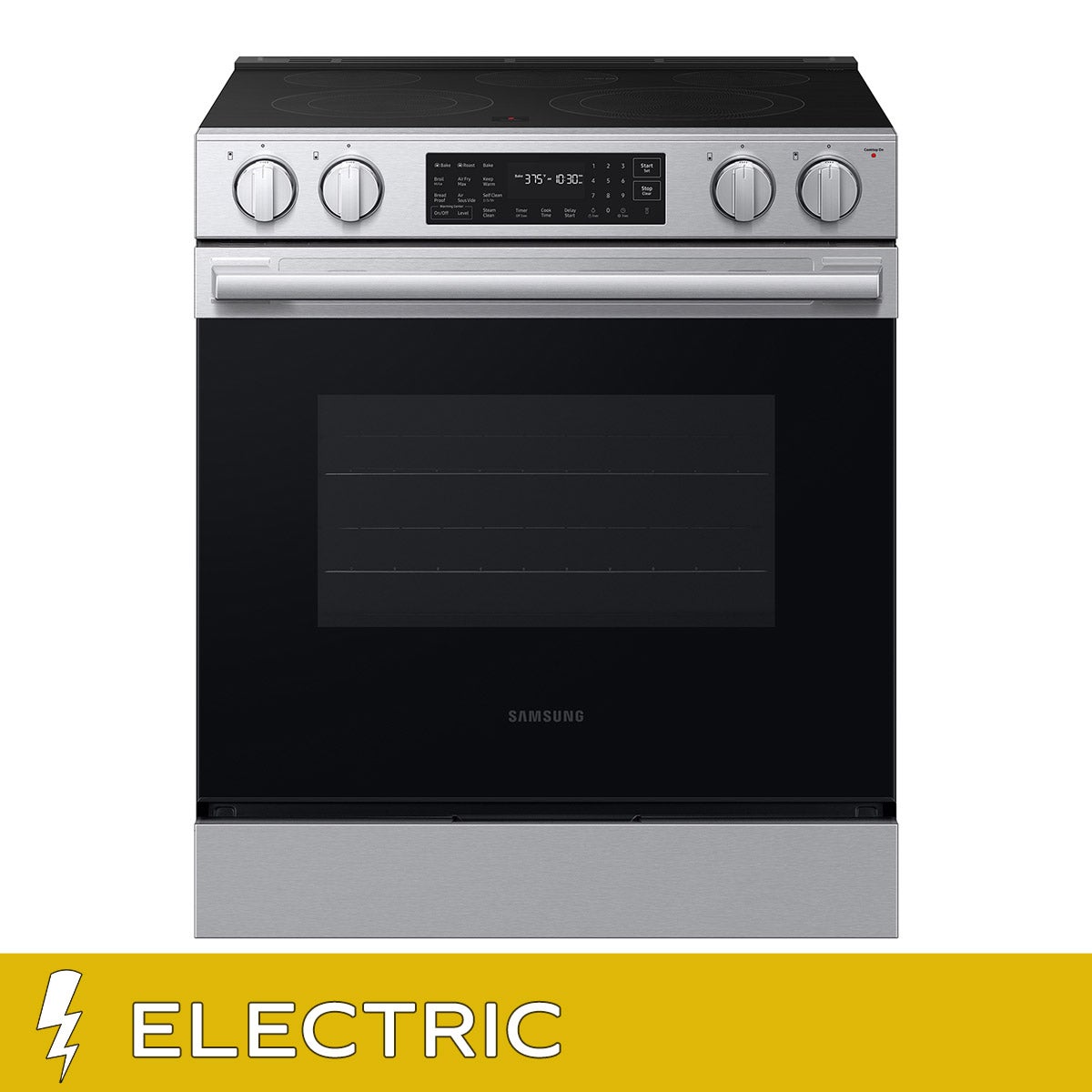 Samsung Bespoke 6.3 cu. ft. Smart Slide-in ELECTRIC Range with Air Fry Max and True Convection