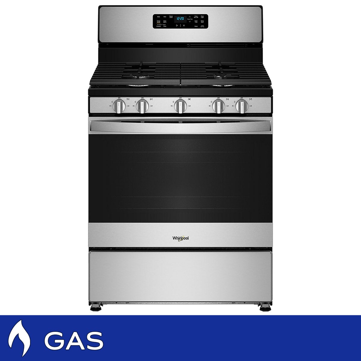 Whirlpool 30" Freestanding Gas Range with Crispy Mode and Griddle Zone