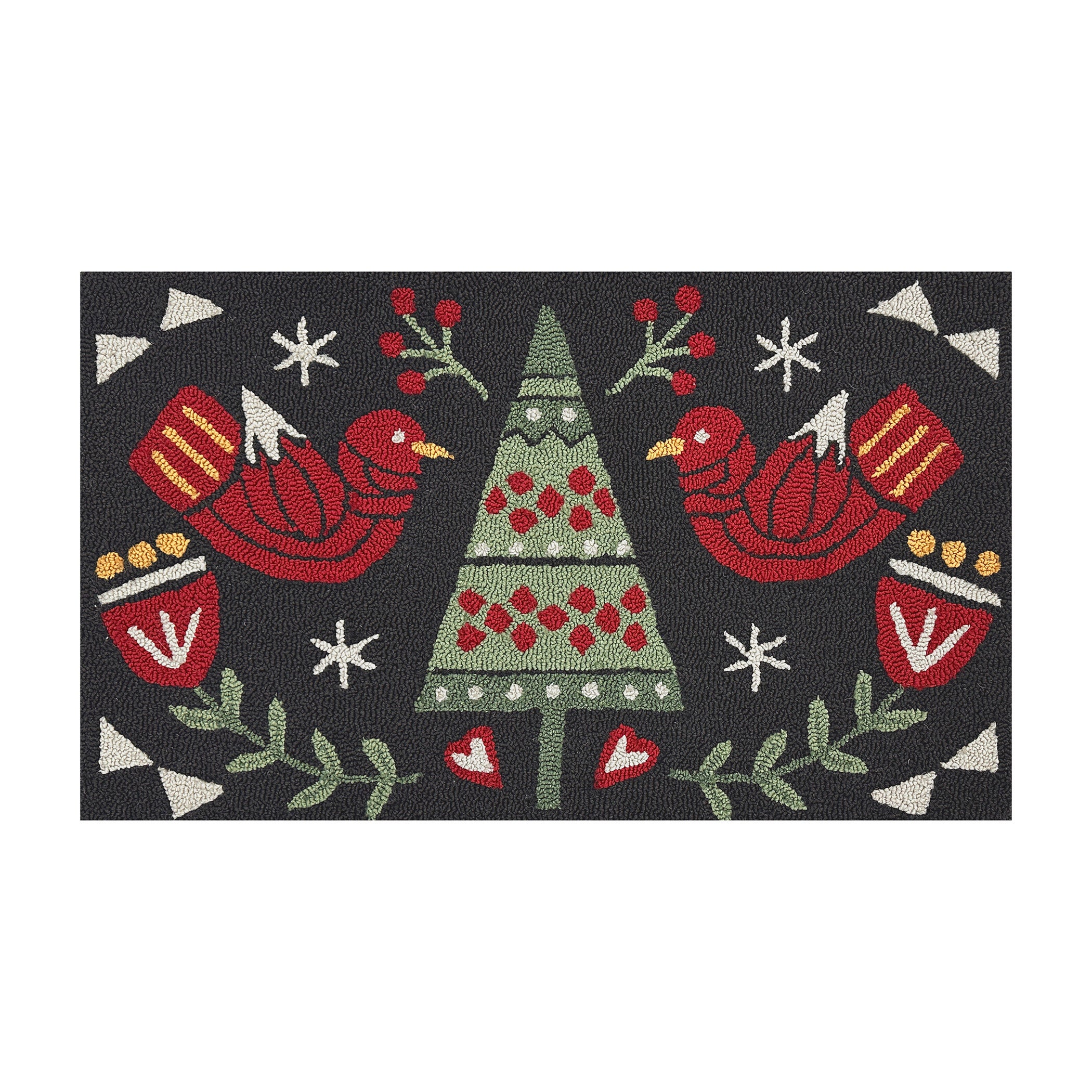 Holiday Hooked Accent Rug, 22” x 38”