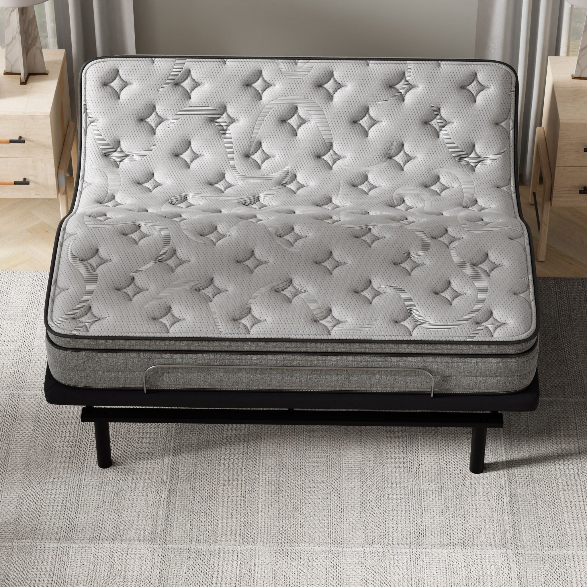 Sleep Science 13" Align IQ Euro Top Memory Foam Mattress with Adjustable Base