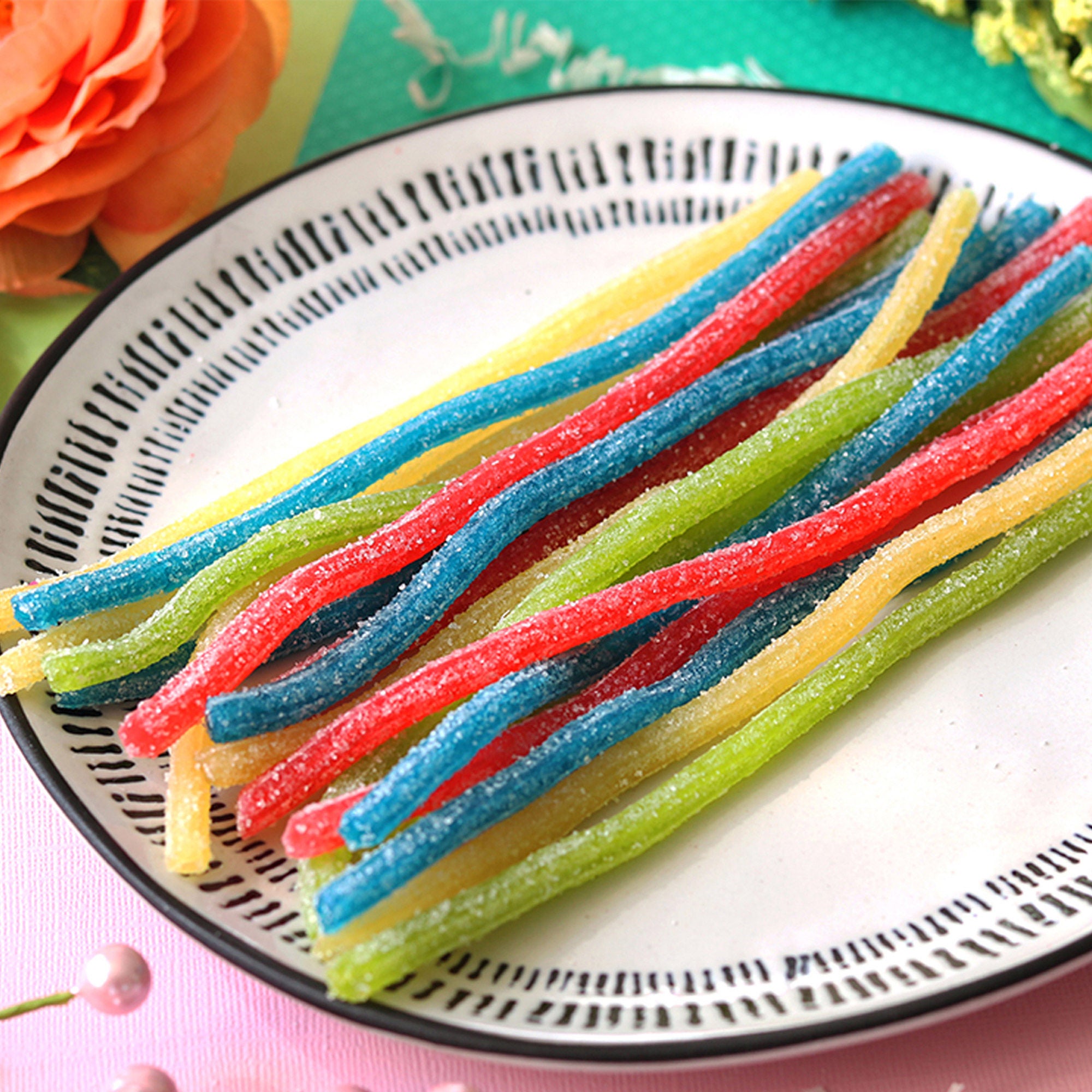 Sour Punch Straws, Rainbow, 2 oz, 24-count