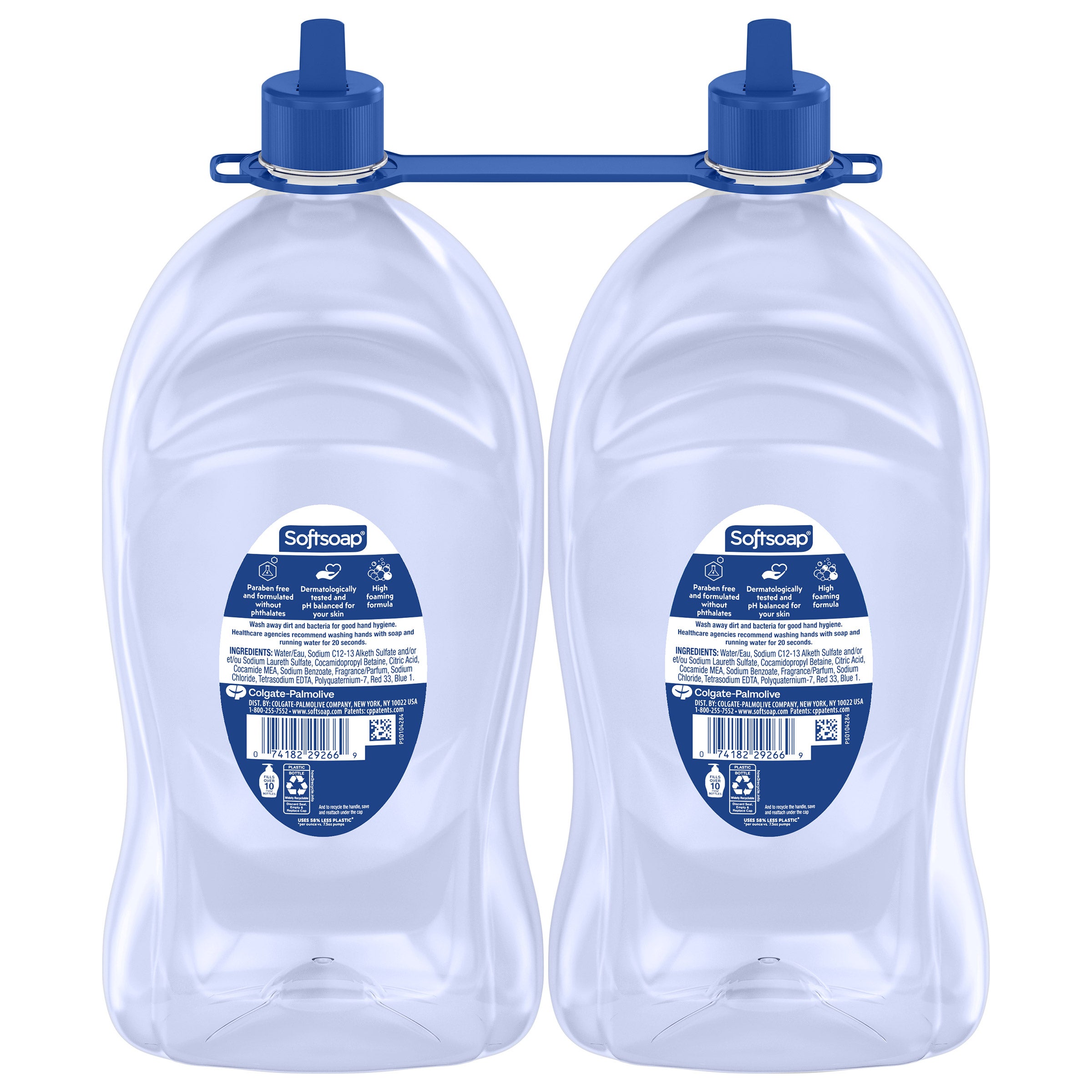 Softsoap Advanced Clean Liquid Hand Soap Refill 80 oz, 2-pack