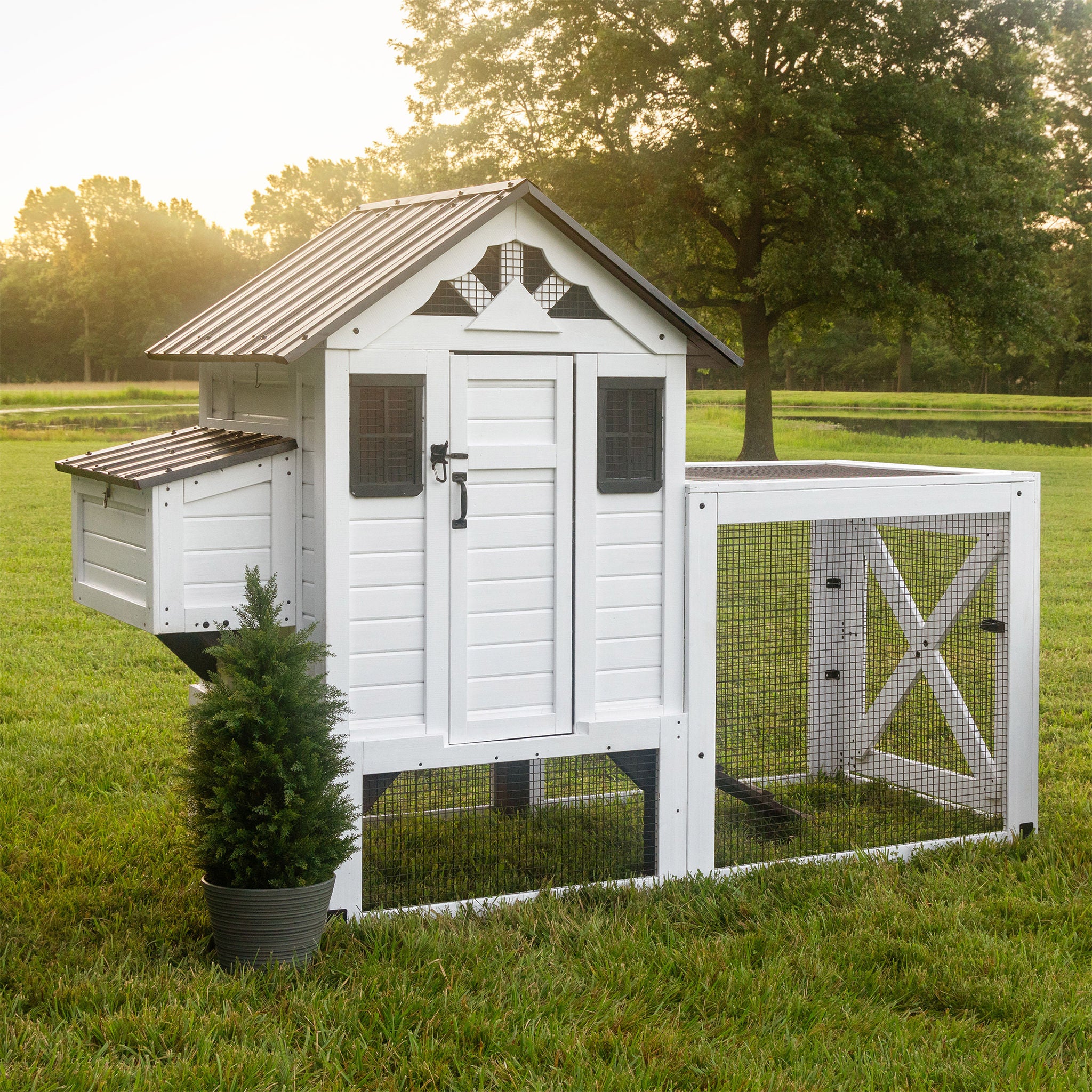 Backyard Discovery Sweetwater White Chicken Coop
