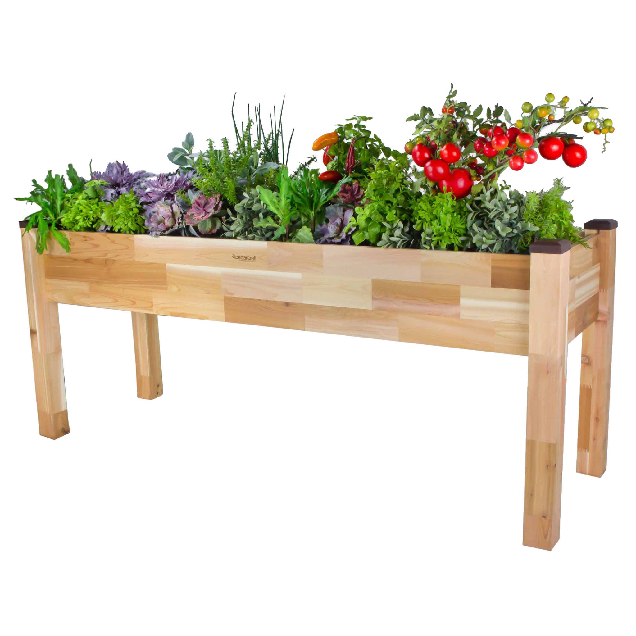 Elevated Cedar Planter 23” x 72” x 30"