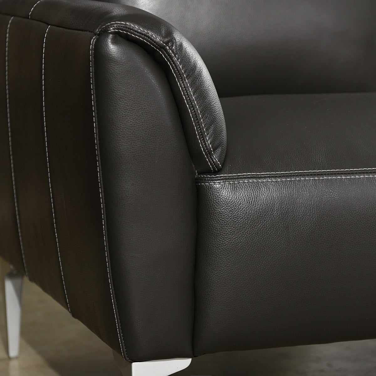 Jordane Leather Loveseat