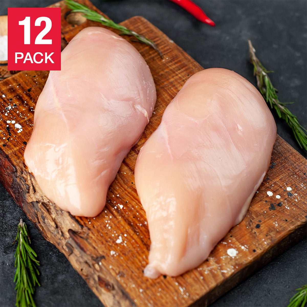 D'Artagnan Green Circle Chicken - Boneless & Skinless Breasts, 12 Total Packs, 11 Lbs. Total