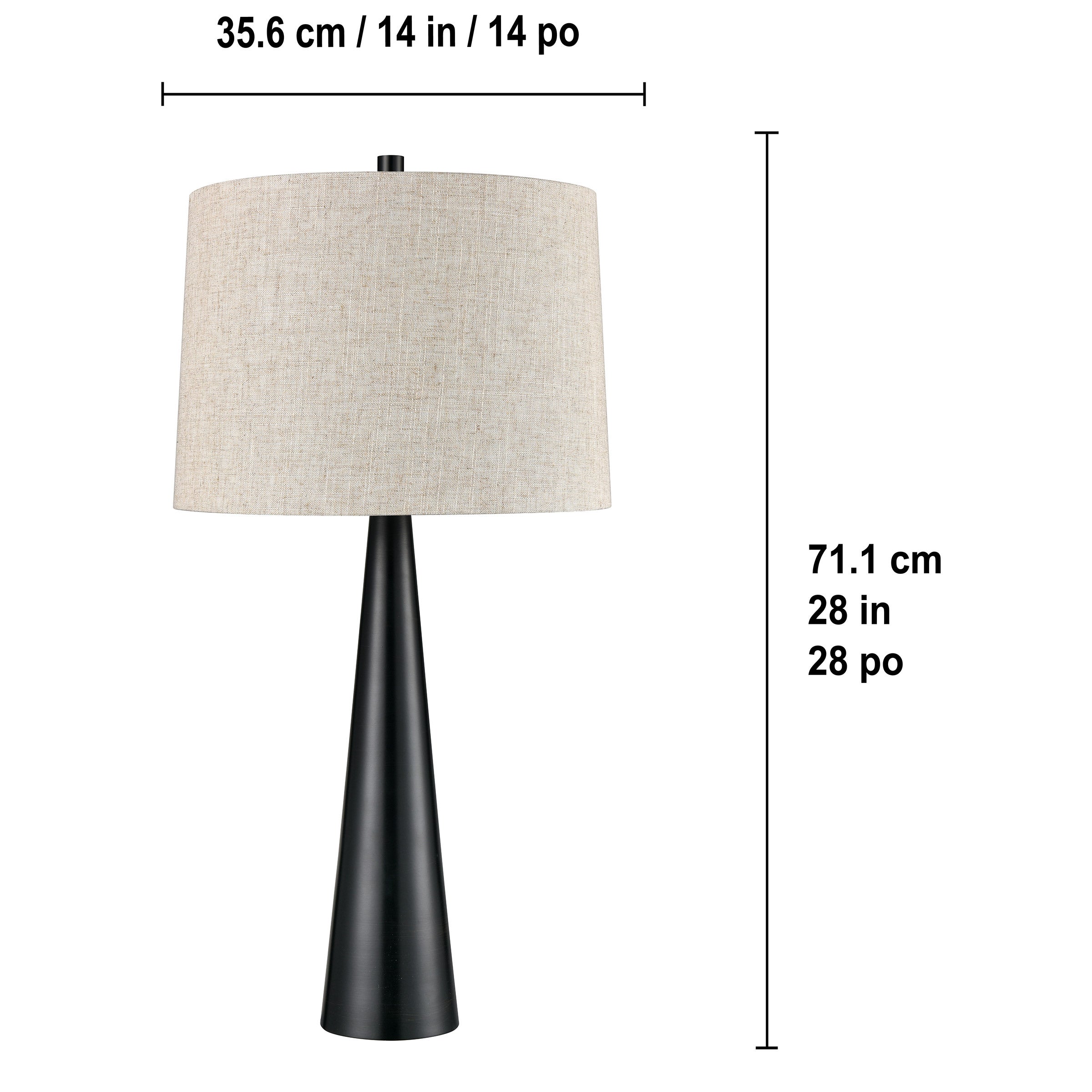 Austin Tapered Lamp Set, 2-pack