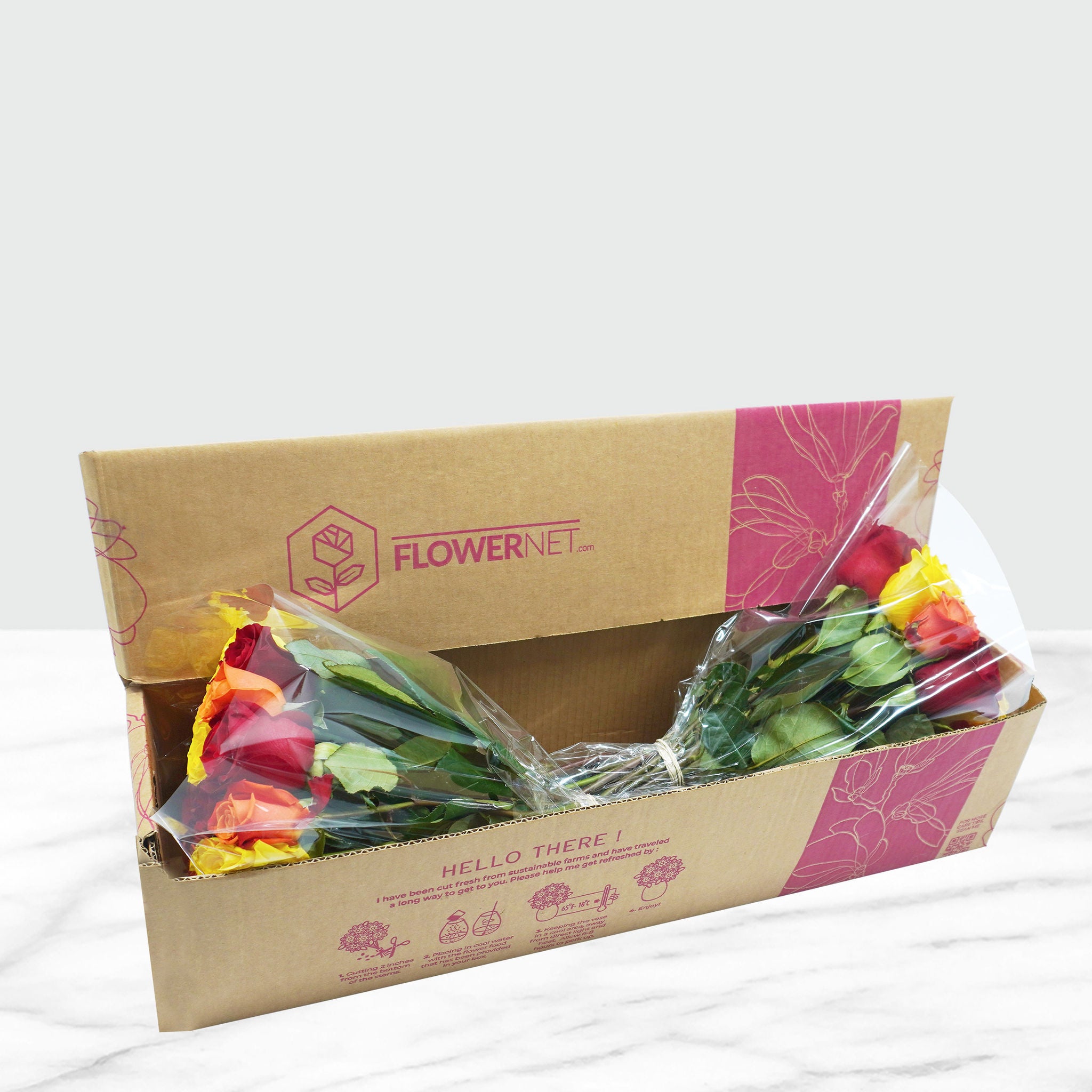 Fall Rose Arrangement, 50-stems