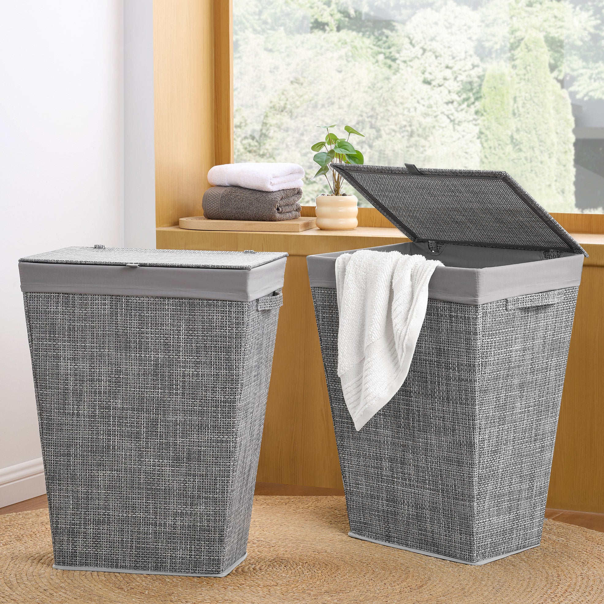 Rectangular Tapered Hampers, 2-pack