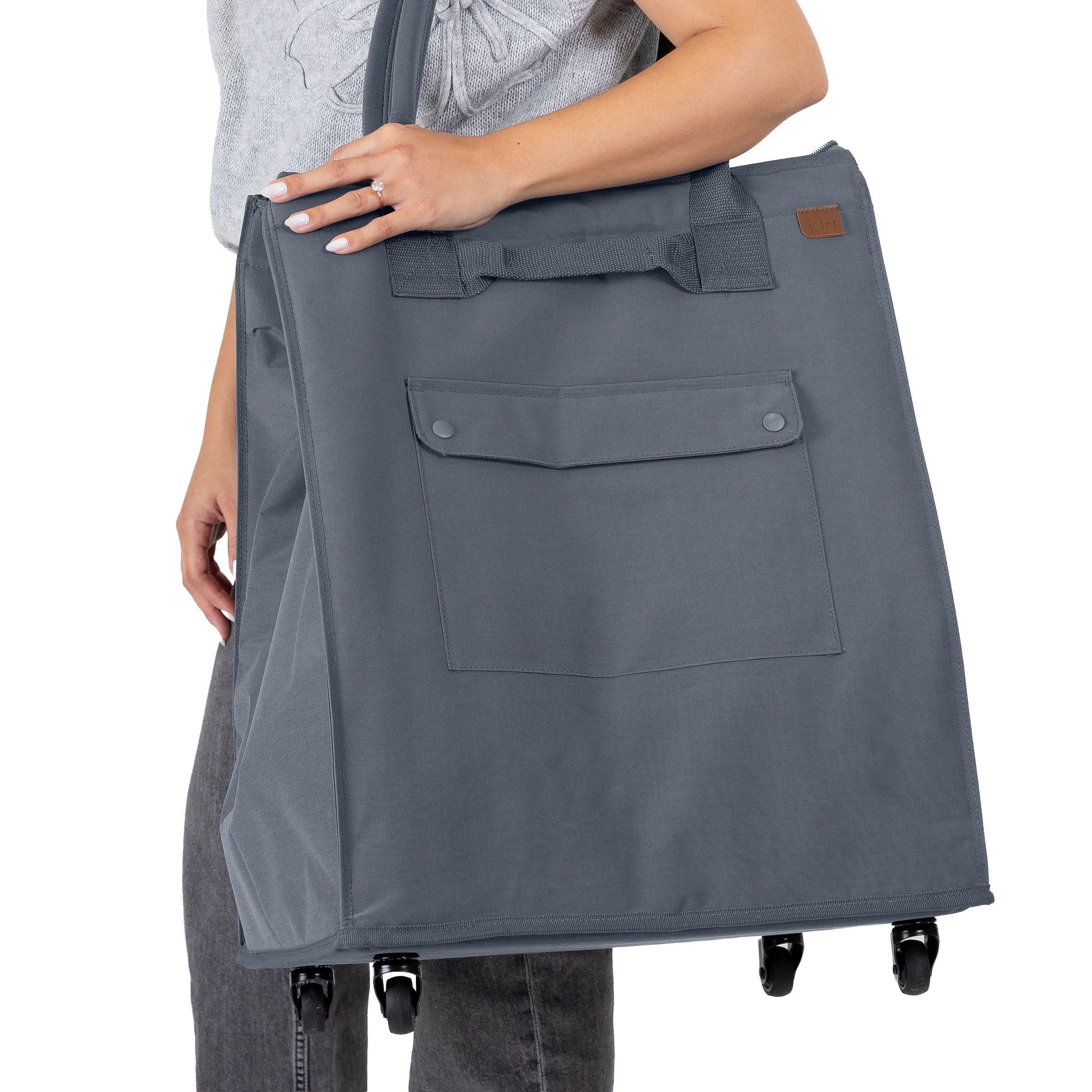 CleverMade Foldable Tote Bag on Wheels