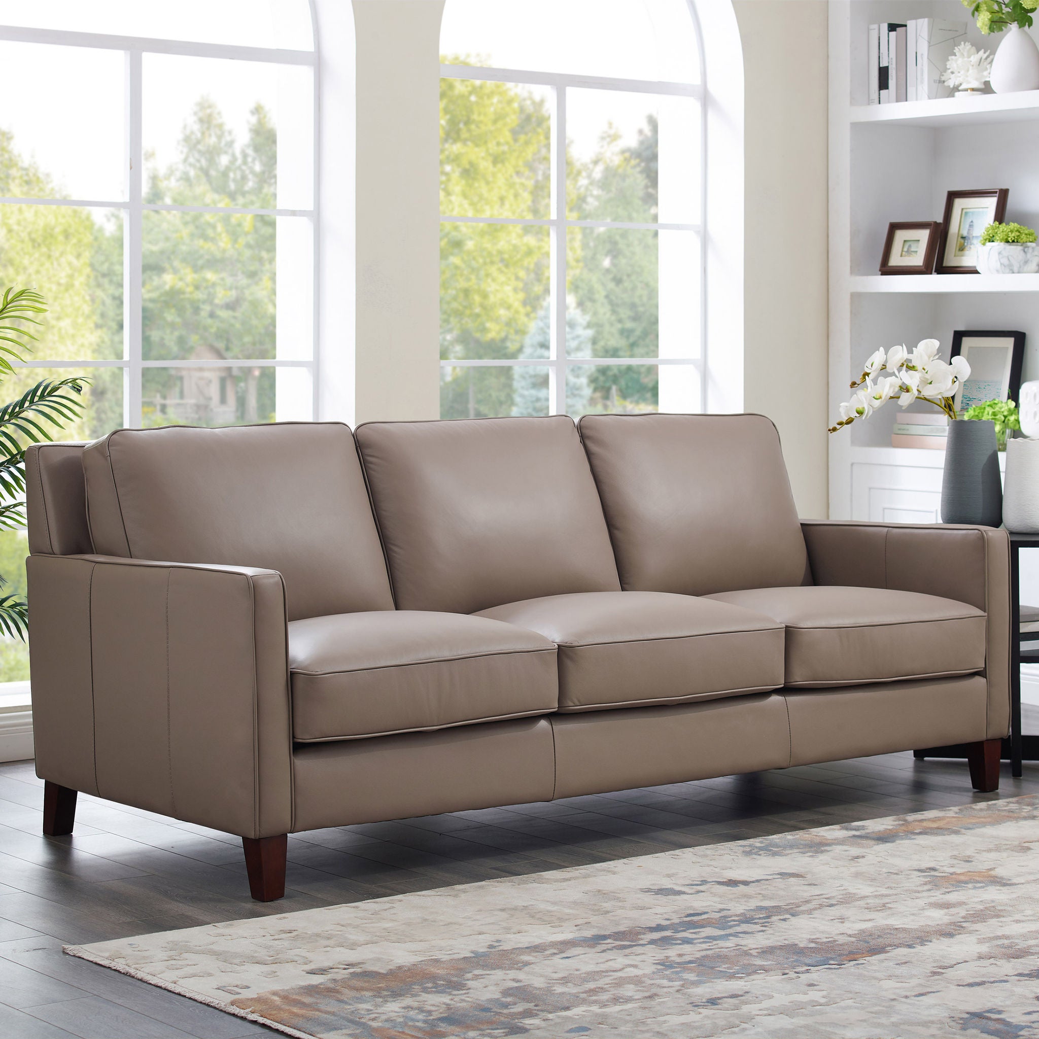 West Park Leather Sofa