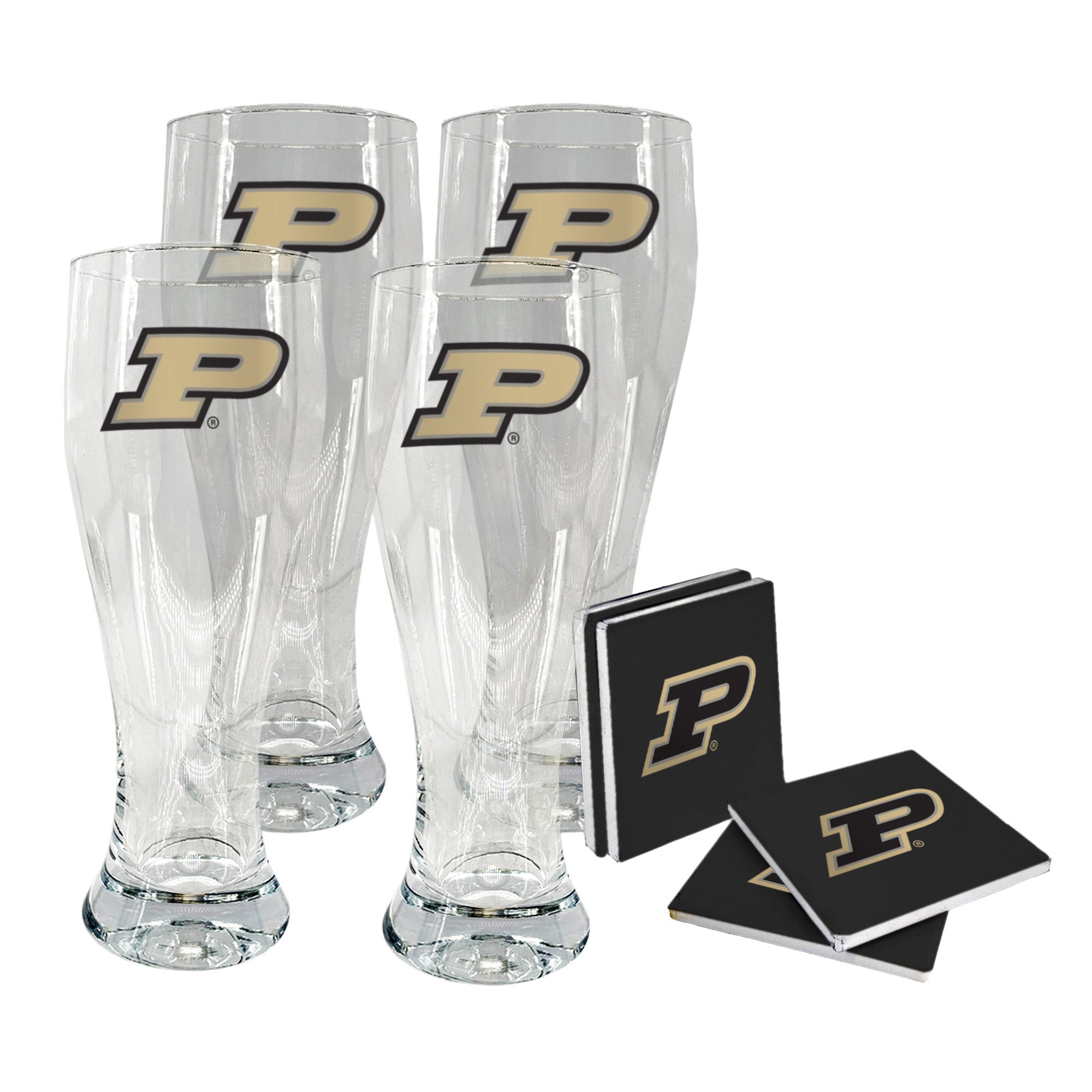 NCAA Pilsner & Coaster Set