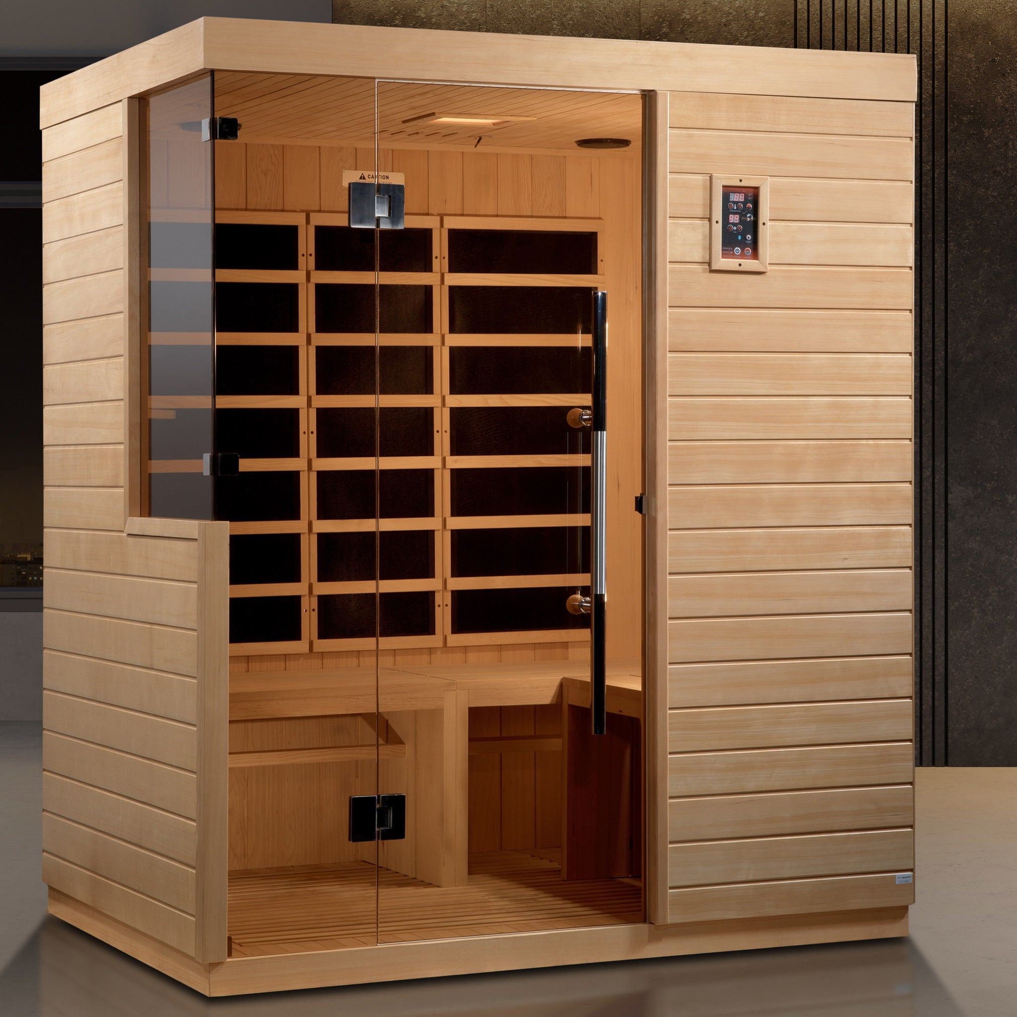 Dynamic Bilbao 3-person Ultra Low EMF FAR Infrared Sauna