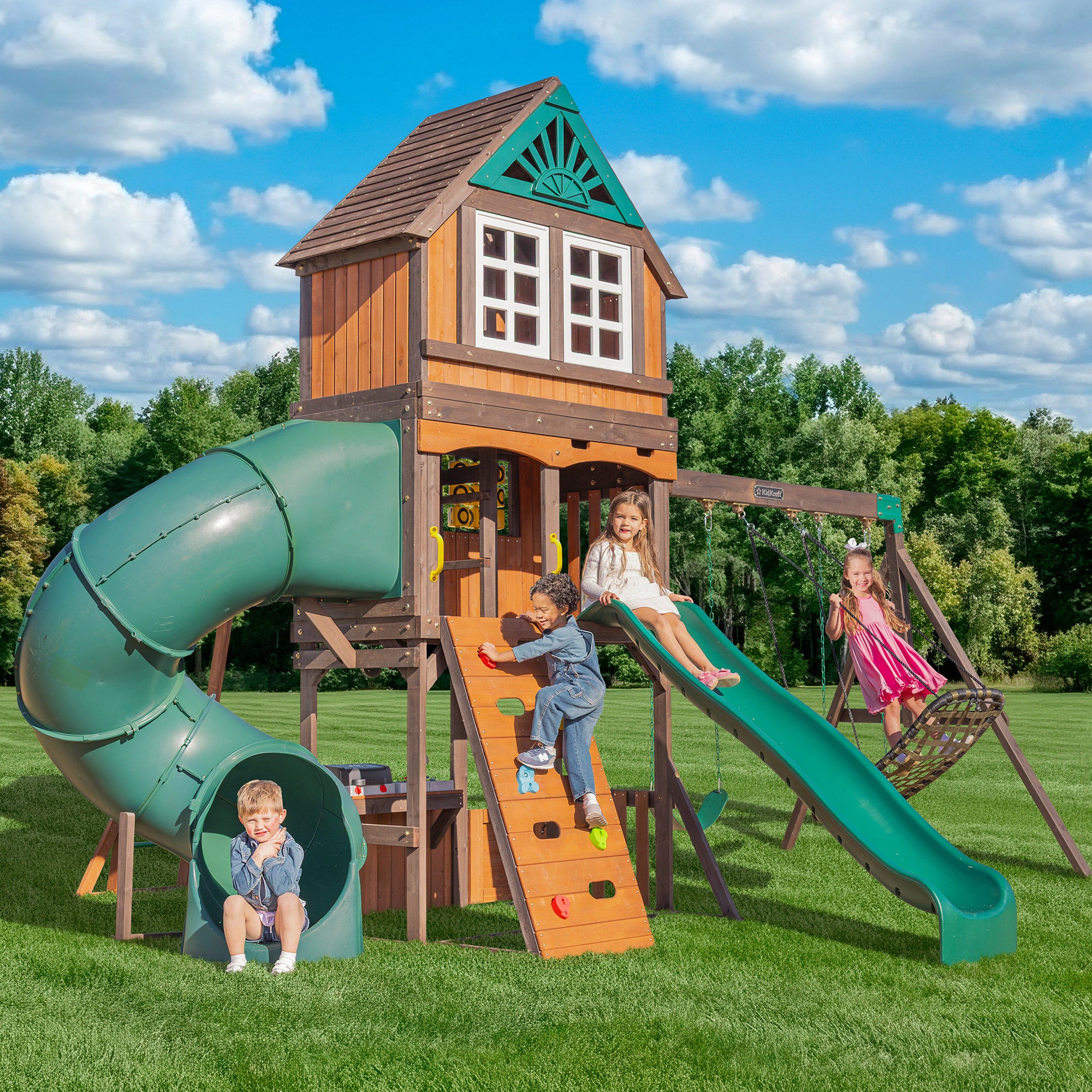 KidKraft Flagstaff Fort Swing Set – Do-it-Yourself