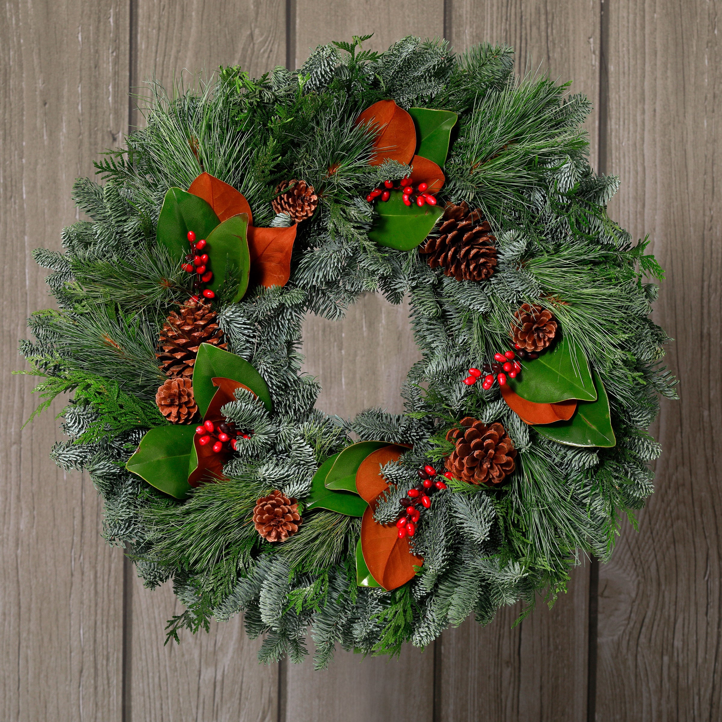 Magnolia Berry Wreath
