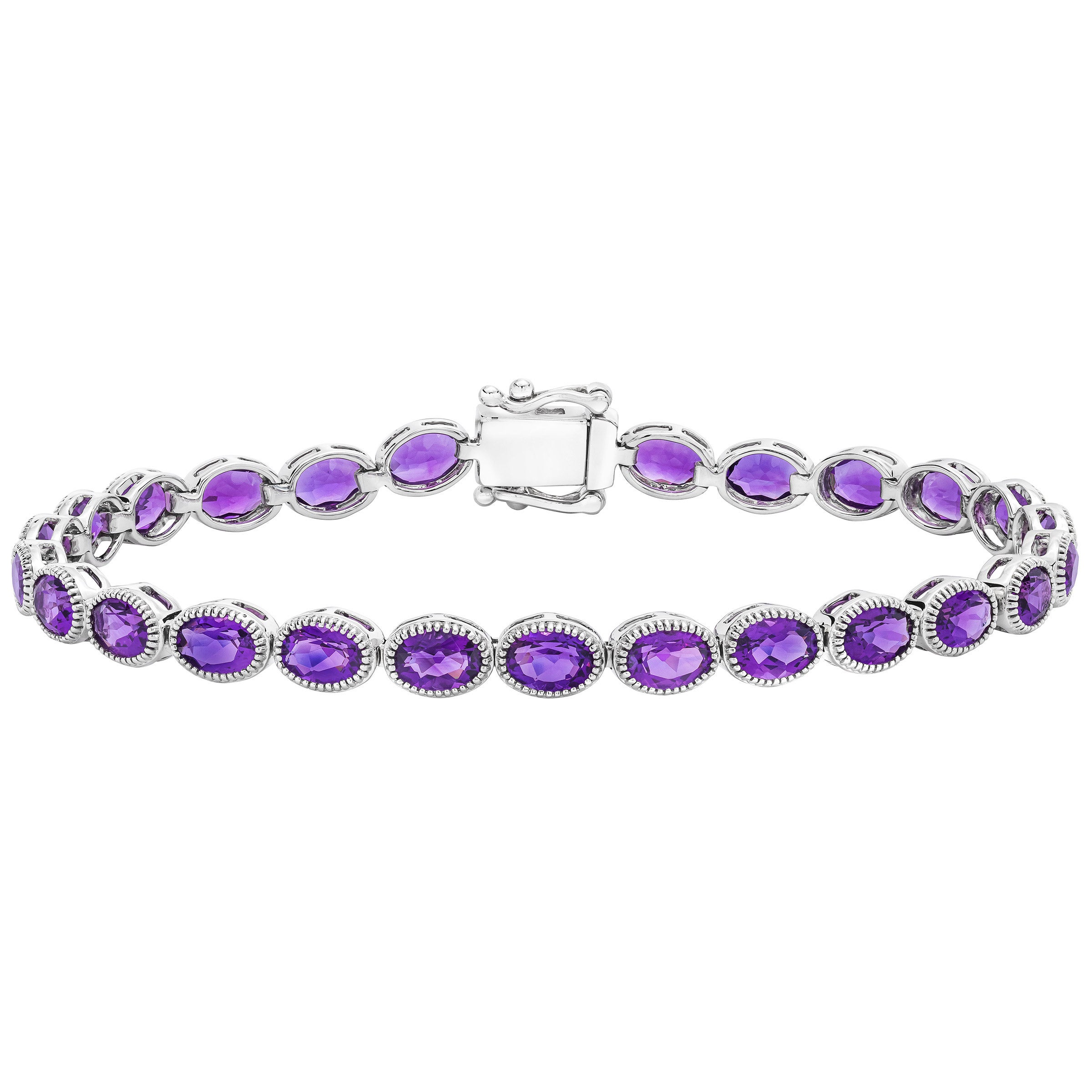 Gemstone 14kt White Gold Bracelet