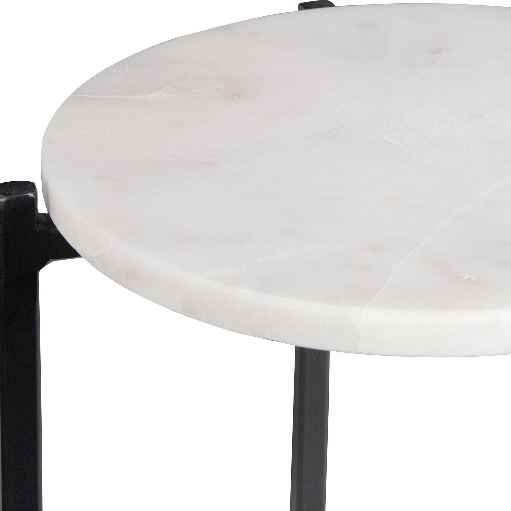Concord 2-piece Marble Nesting Side Tables