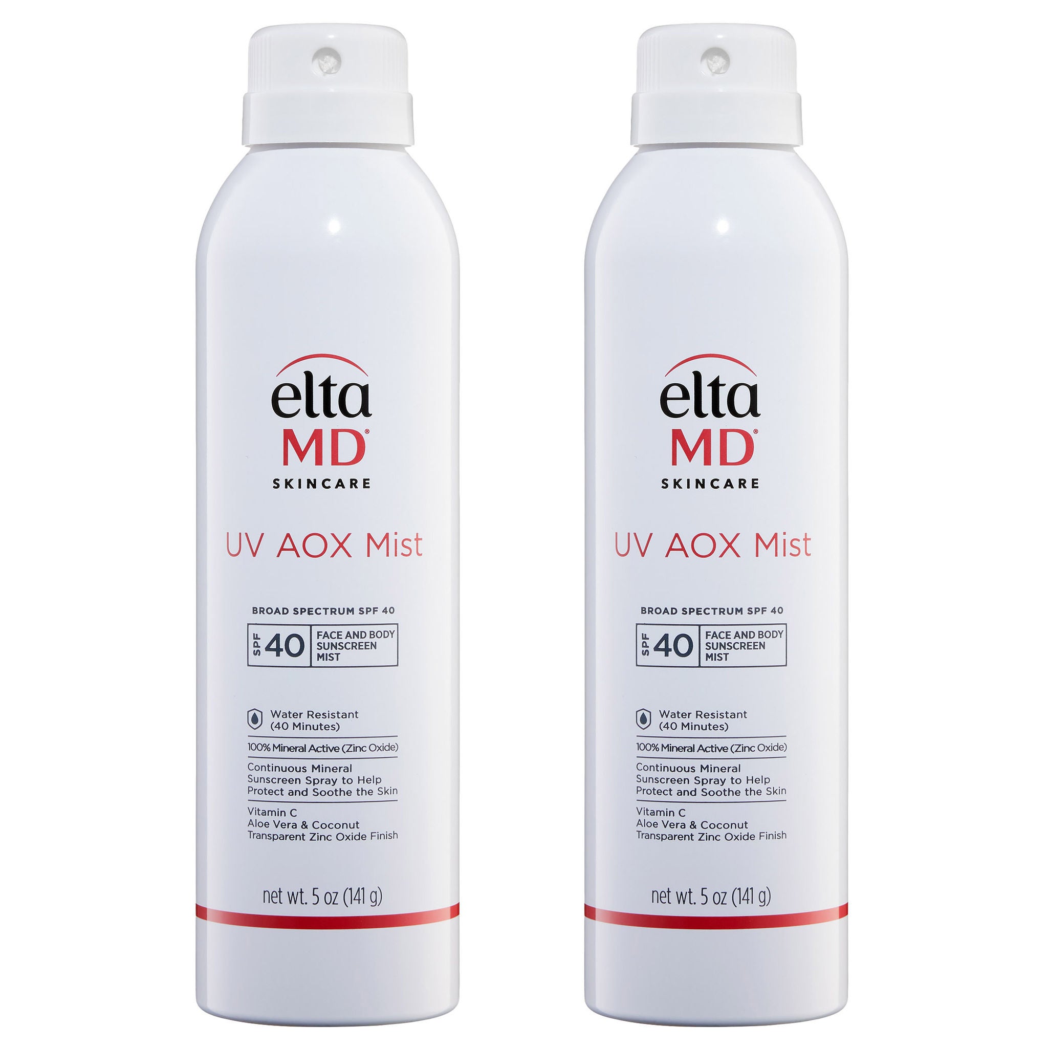 EltaMD UV AOX Mist Broad-Spectrum SPF 40, 5 oz, 2-pack