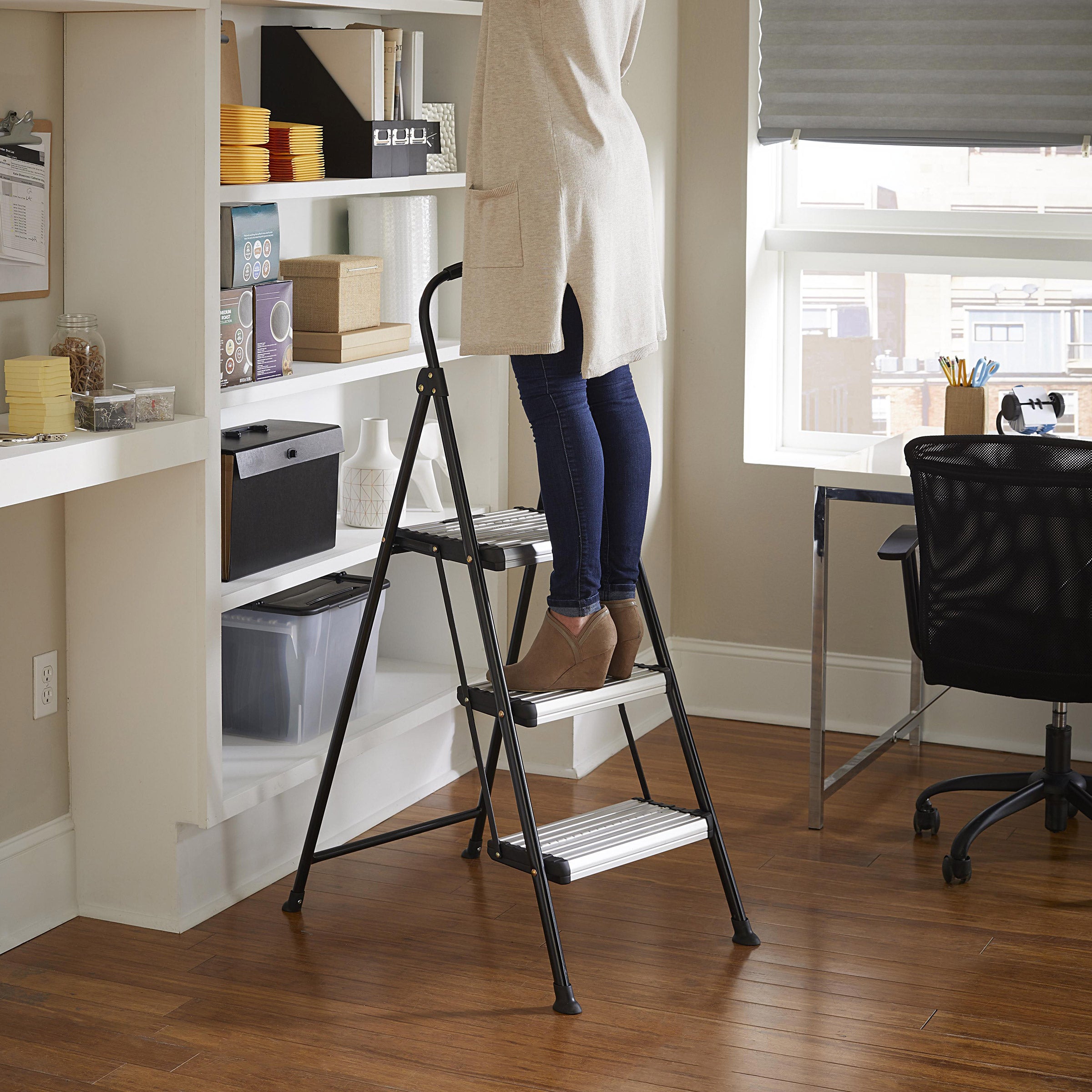 COSCO 3 Wide Step Folding Step Stool