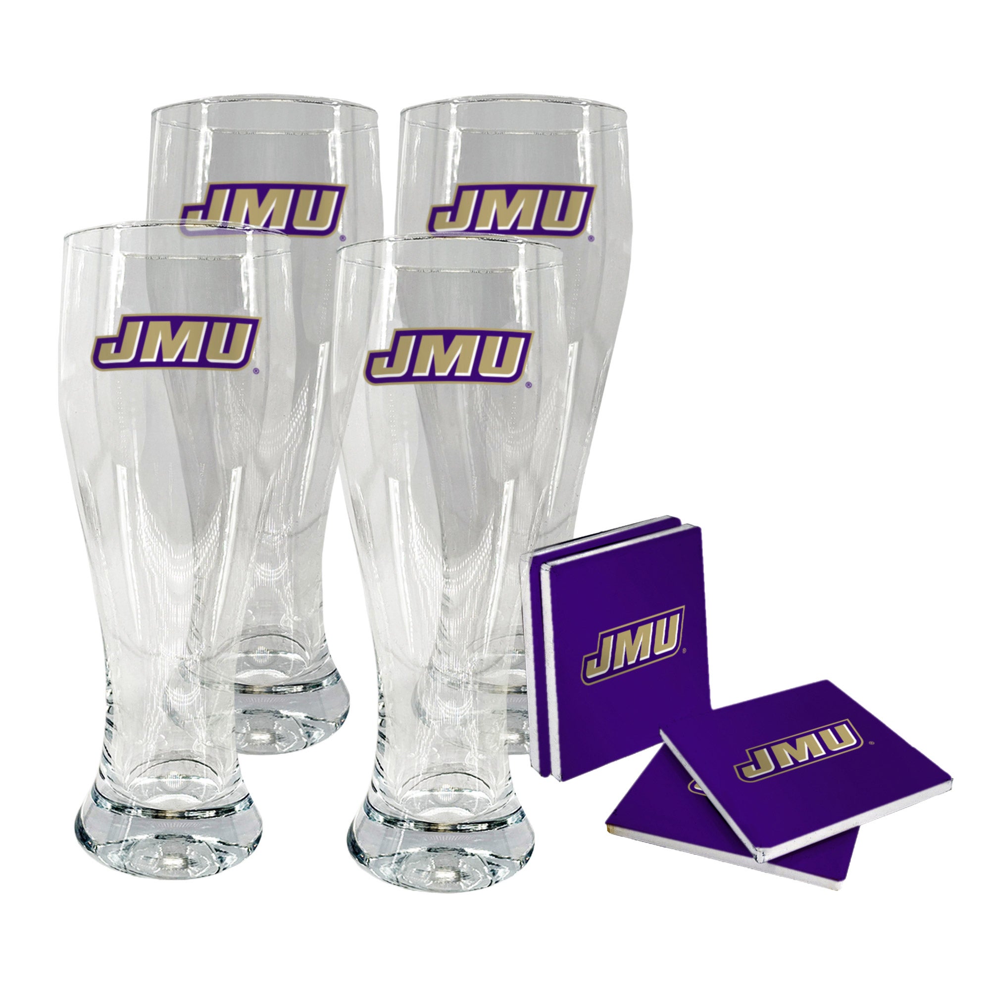 NCAA Pilsner & Coaster Set