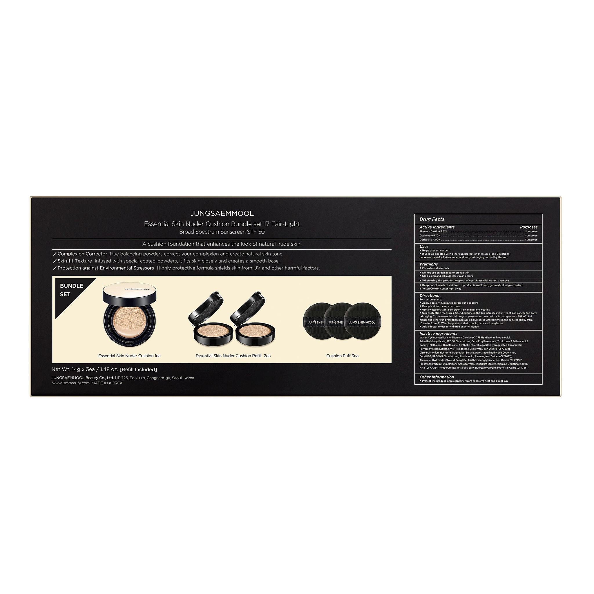 JUNGSAEMMOOL Essential Nuder Cushion Bundle