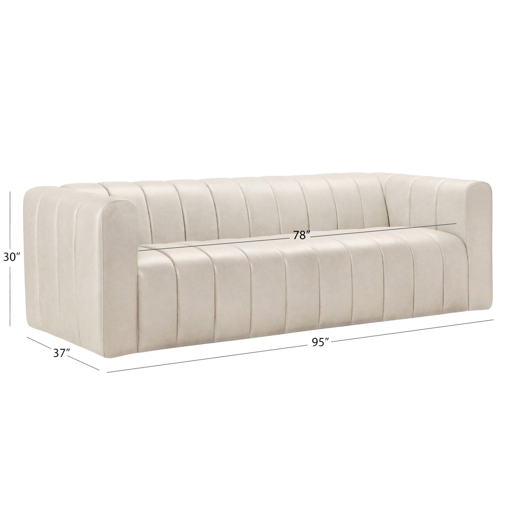Gianna Top Grain Leather Sofa