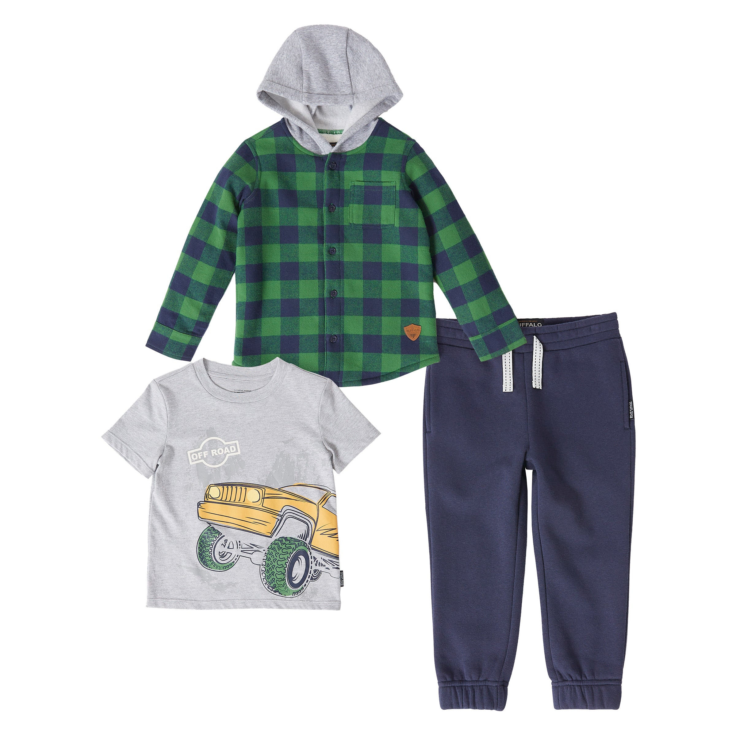 Buffalo Kids' 3-piece Shirt Jacket Set