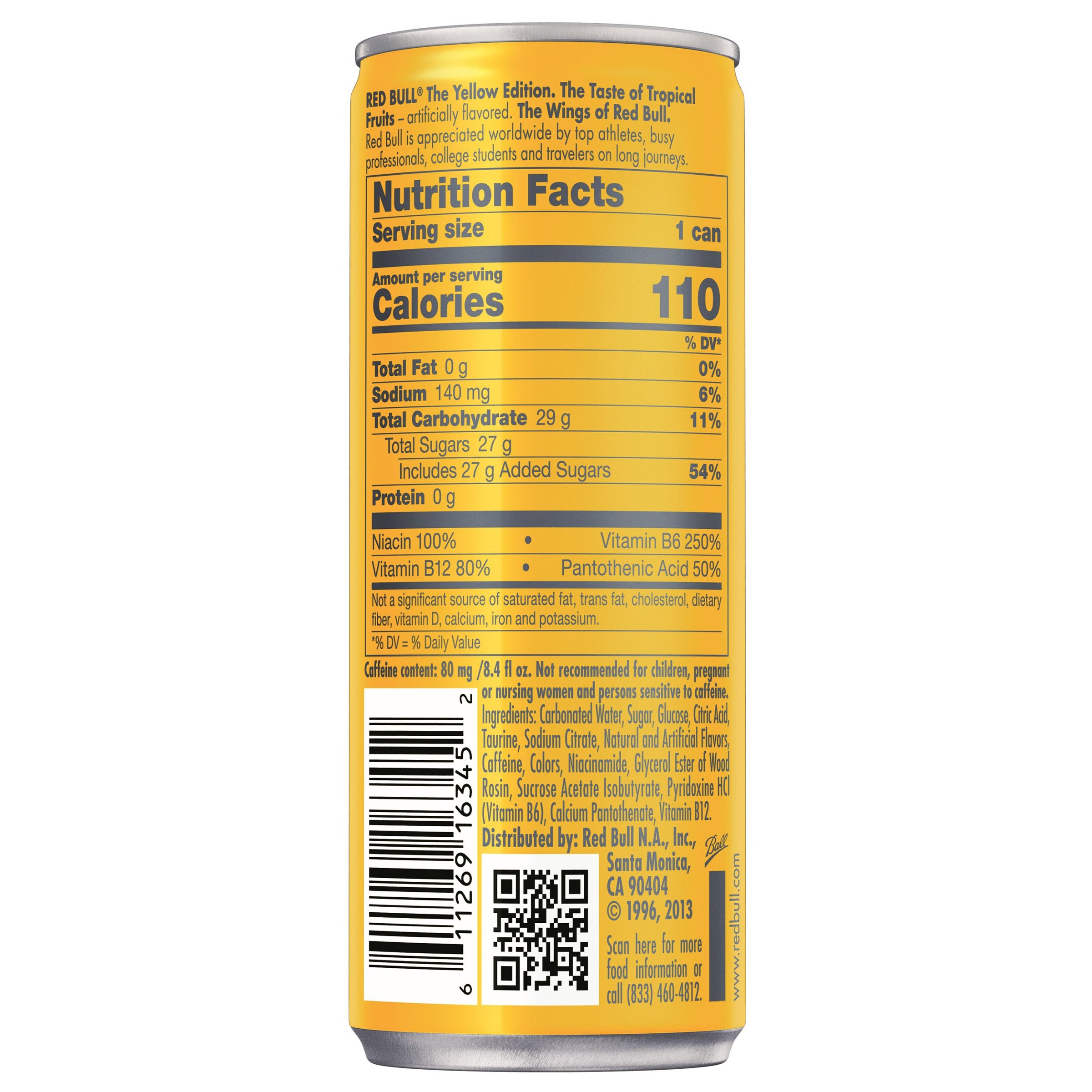 Red Bull Energy Drink, Tropical, 8.4 fl oz, 24-count