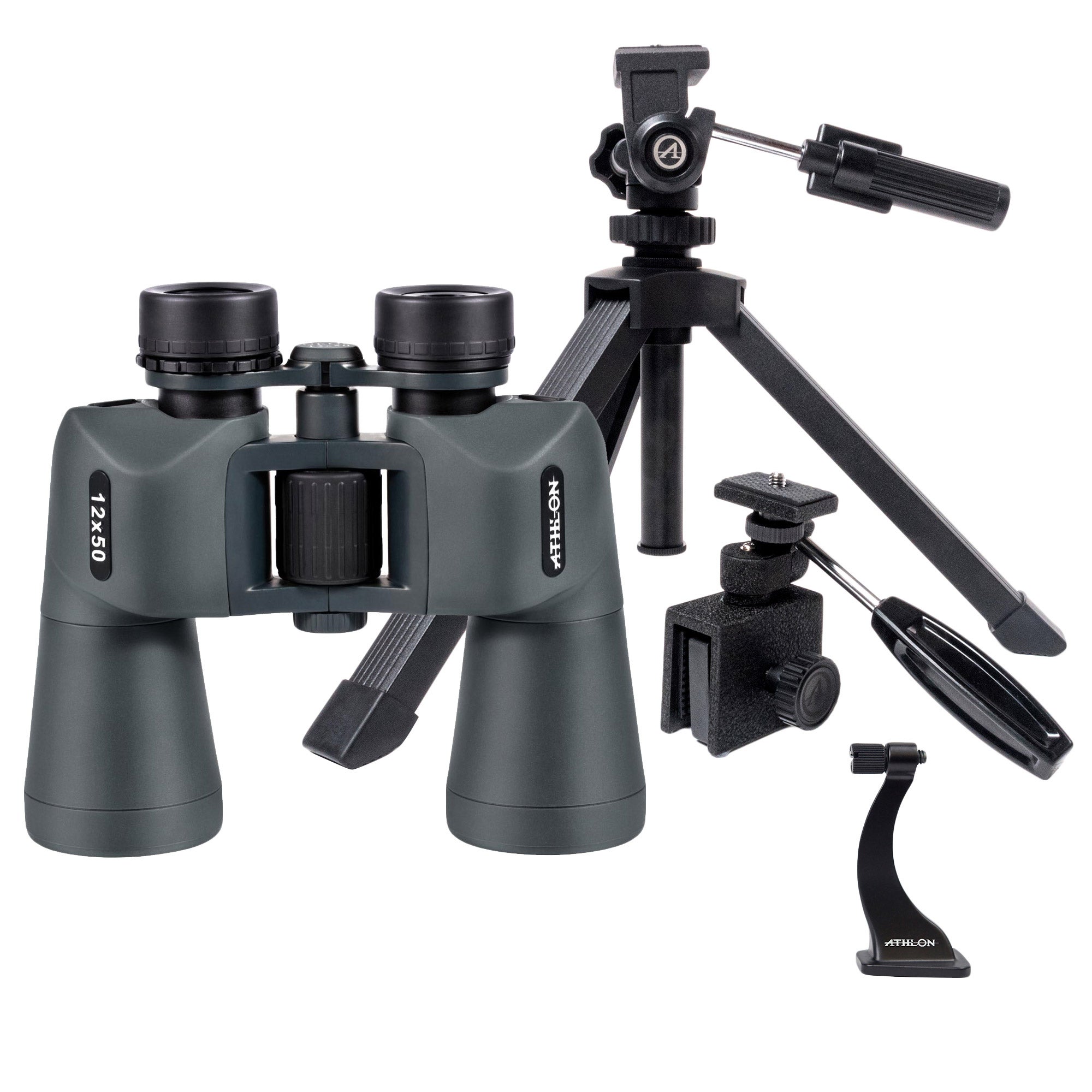 Athlon Neos 12X50 Binocular Bundle