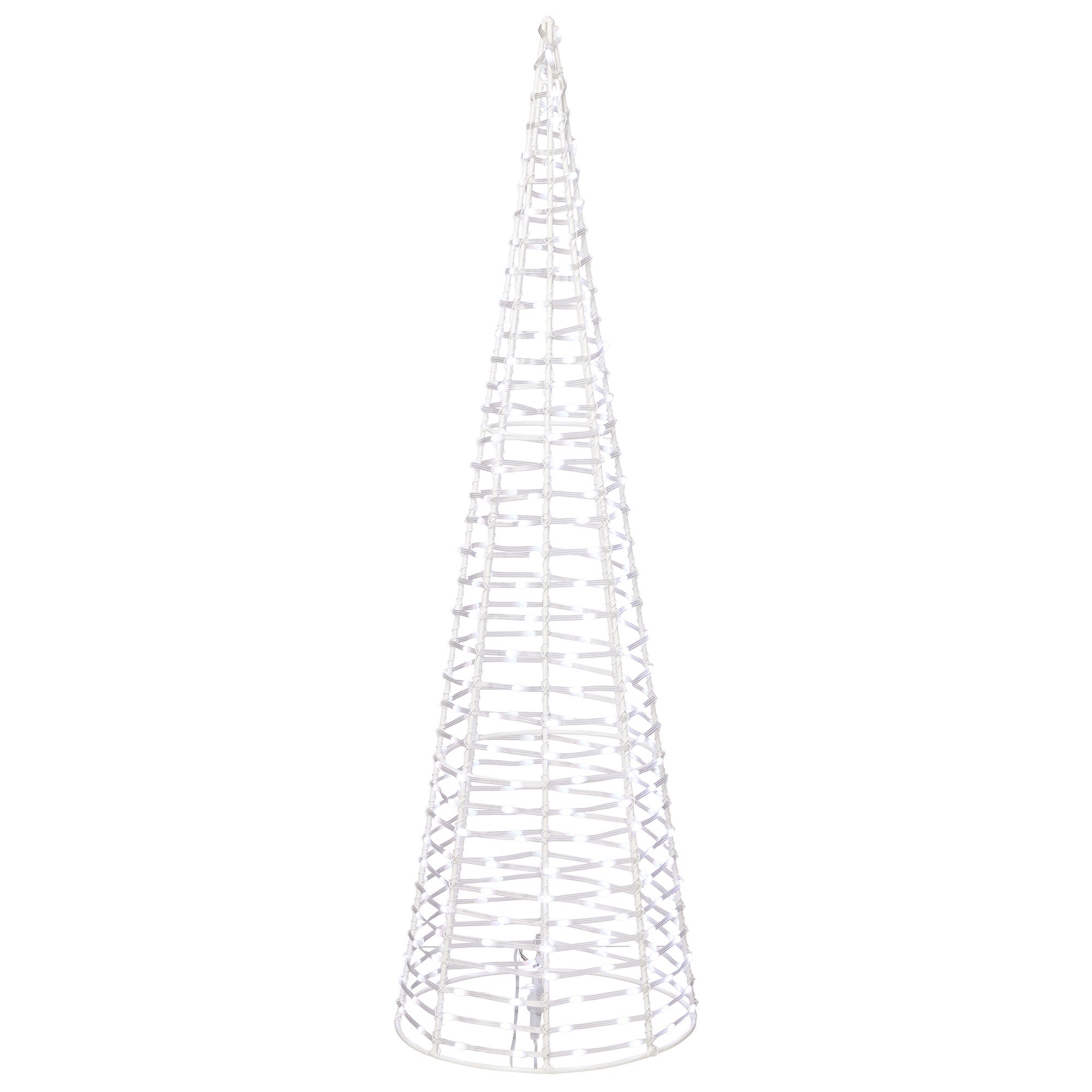 28-36" Cone Trees with Color Changing LED Lights, Set of 3