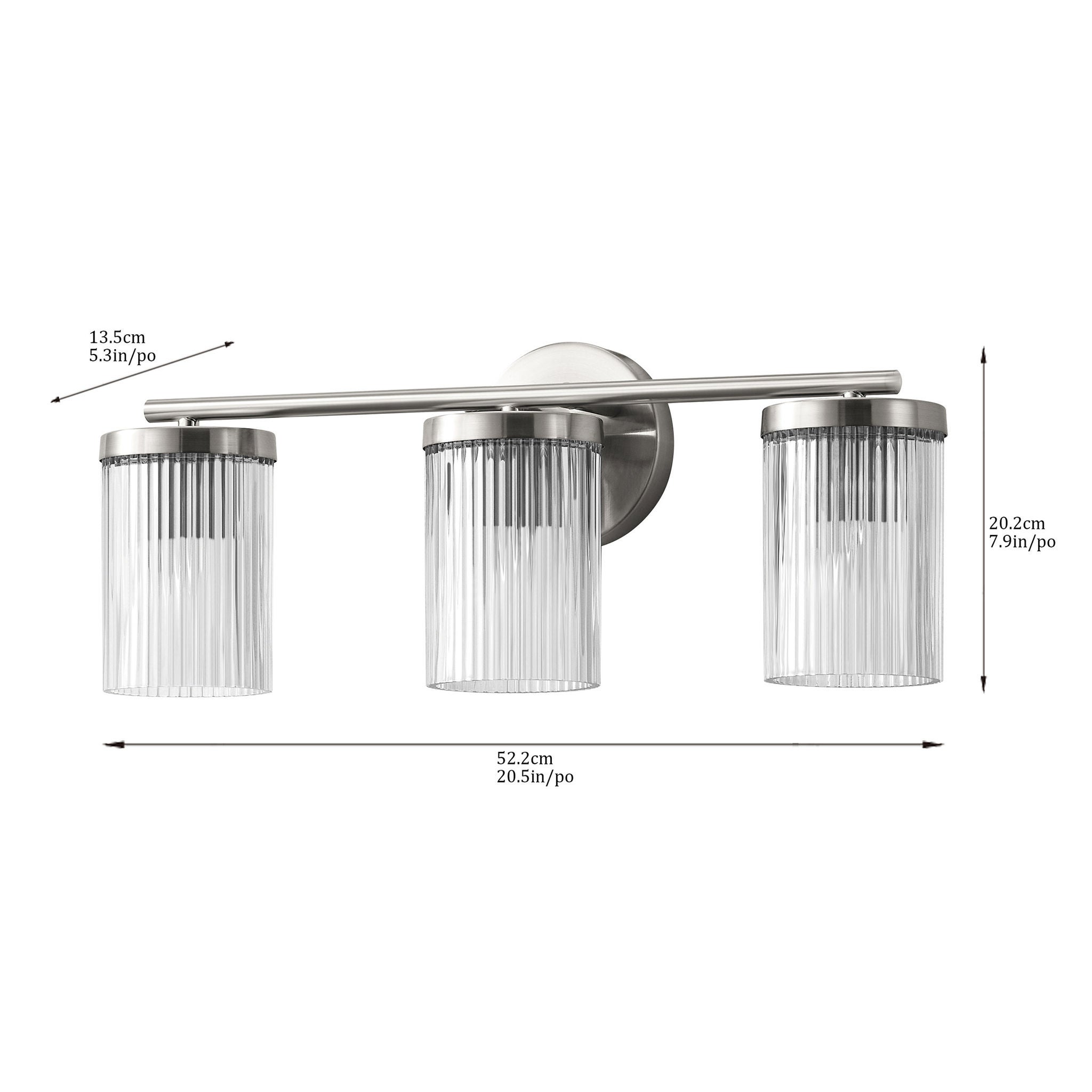 Housemark Luca 3-light Vanity Wall Sconce