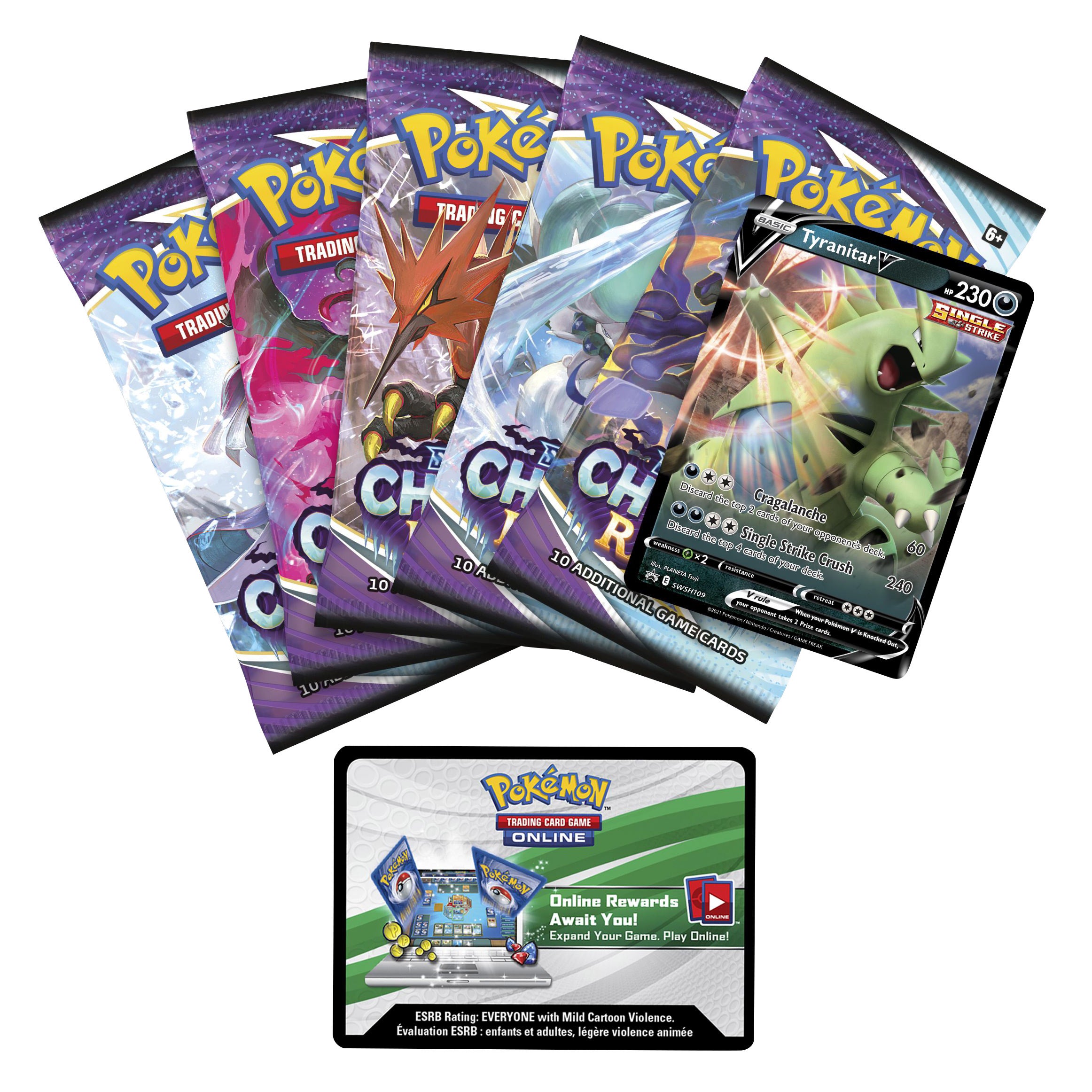 Pokemon 4 Pack V Tins – Pikachu, Eternatus, Eevee, Tyranitar