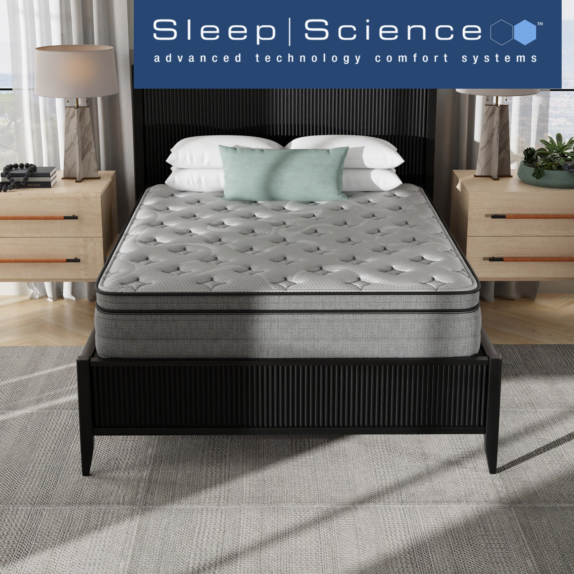 Sleep Science 13" Align IQ Euro Top Memory Foam Mattress