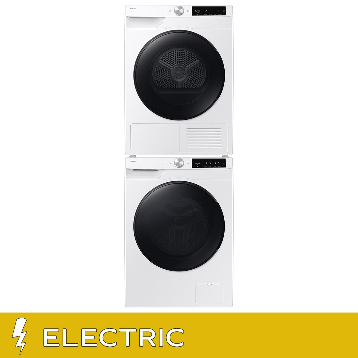 Samsung 2.5 cu. ft. Compact Front Load Washer and 4.0 cu. ft. Electric Dryer with AI Smart Dial and Wi-Fi Connectivity with Stacking Kit
