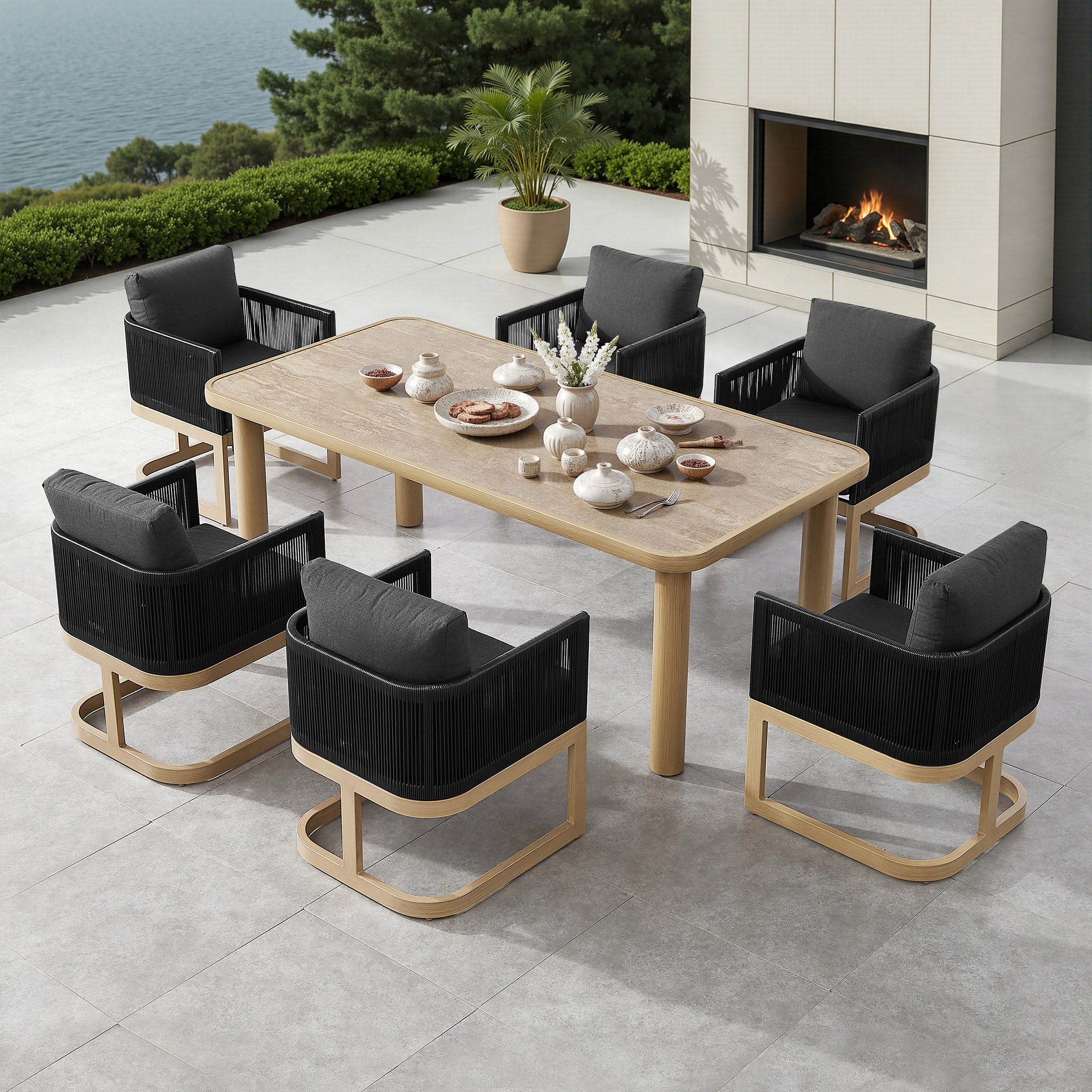 Sirio Atlas 7-piece Outdoor Patio Dining Set