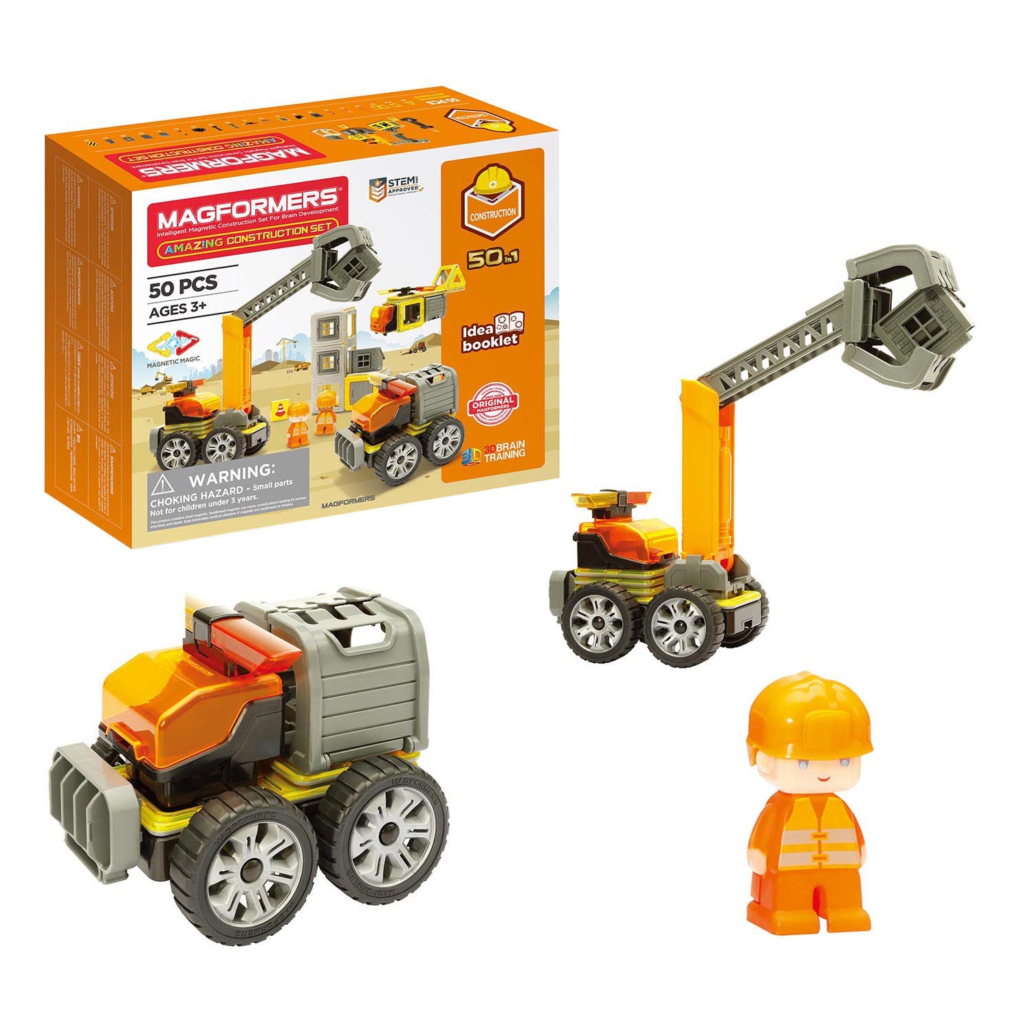 Magformers Construction Set, 50-piece