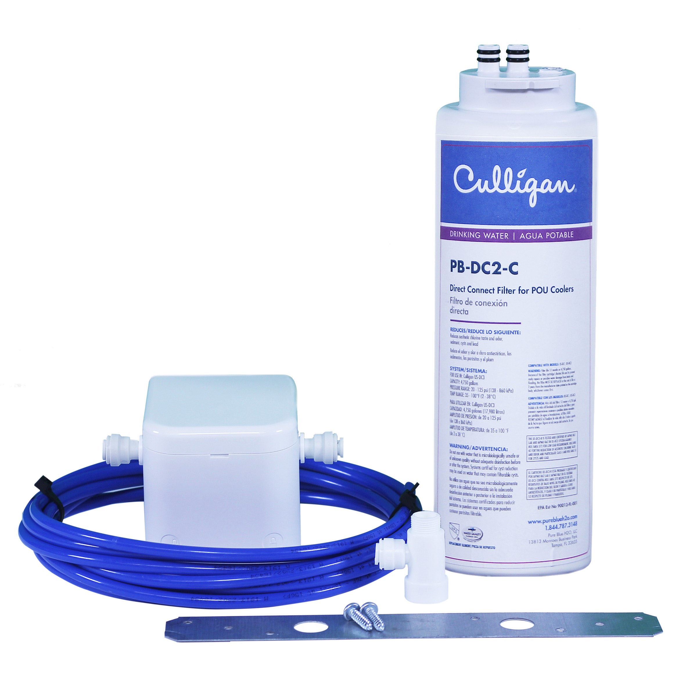 Single-Stage Filtration System Conversion Kit for Culligan Bottom Load Water Cooler