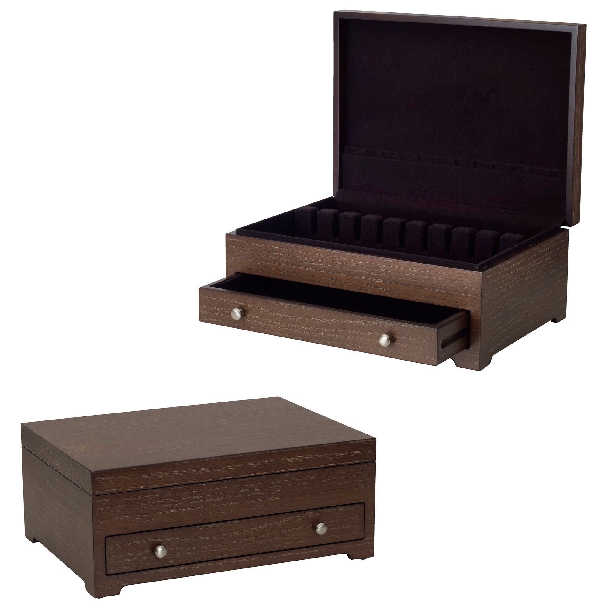Wallace Distressed Wood Single Drawer Flatware Chest